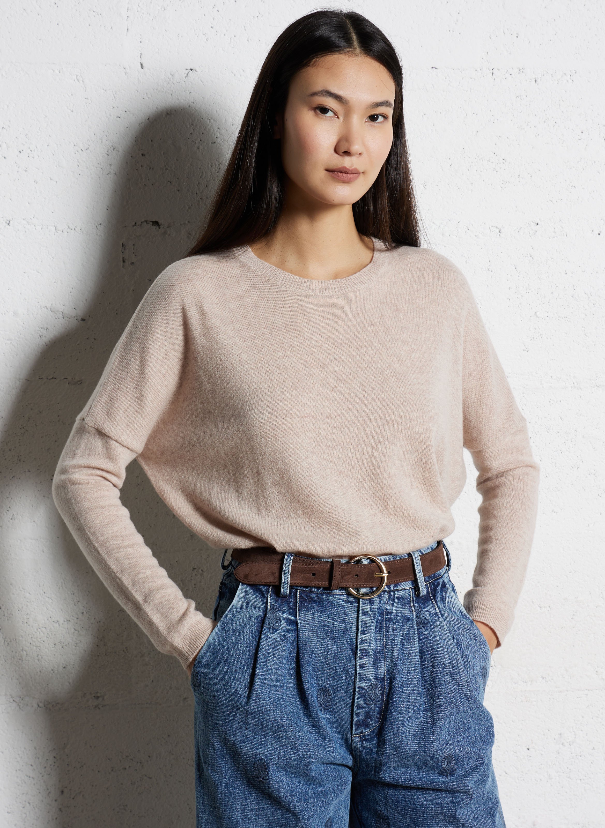 Gürtel aus Veloursleder LA PETITE ETOILE Braun