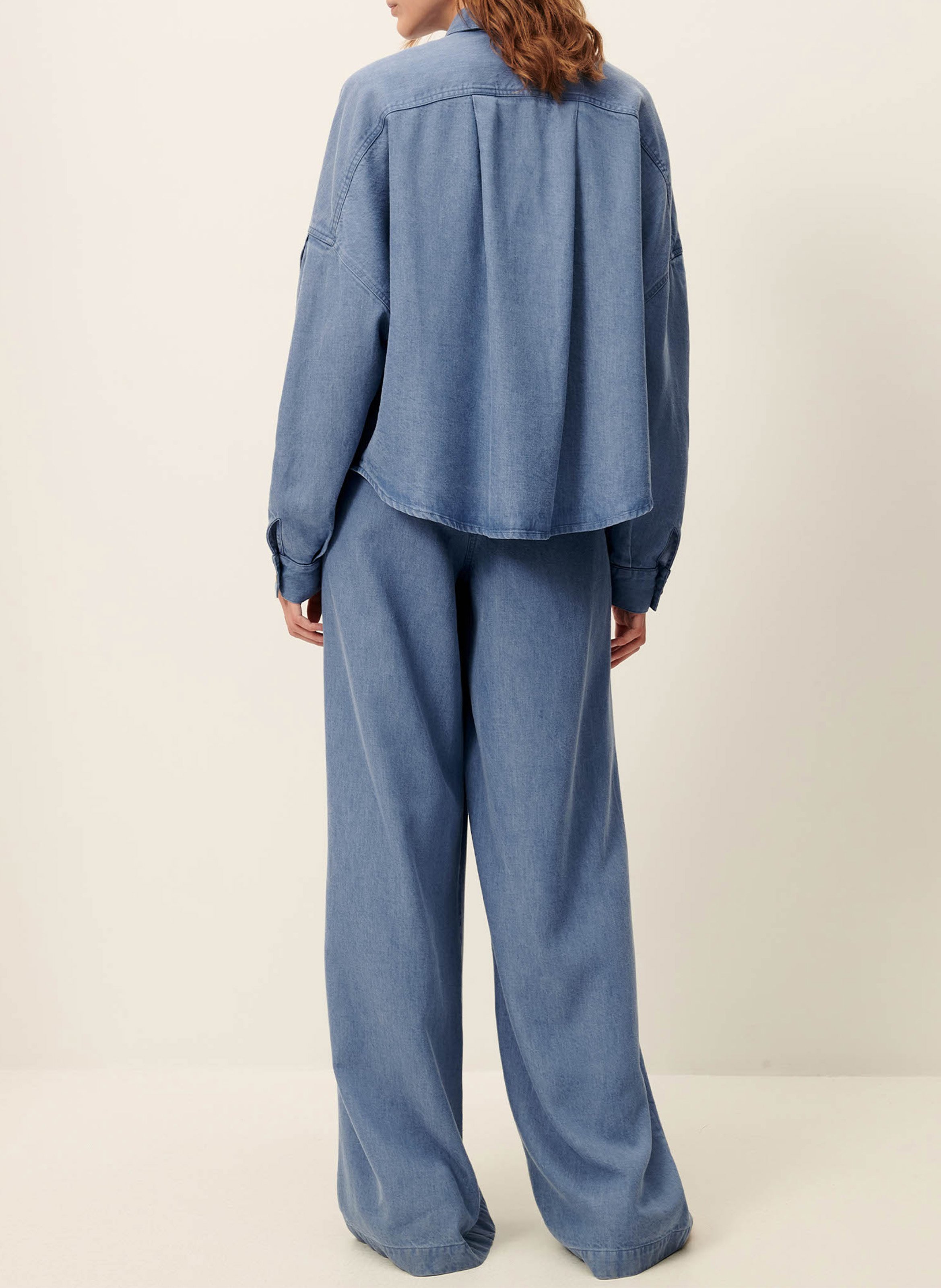 Pantalon large taille haute SESSUN Blau