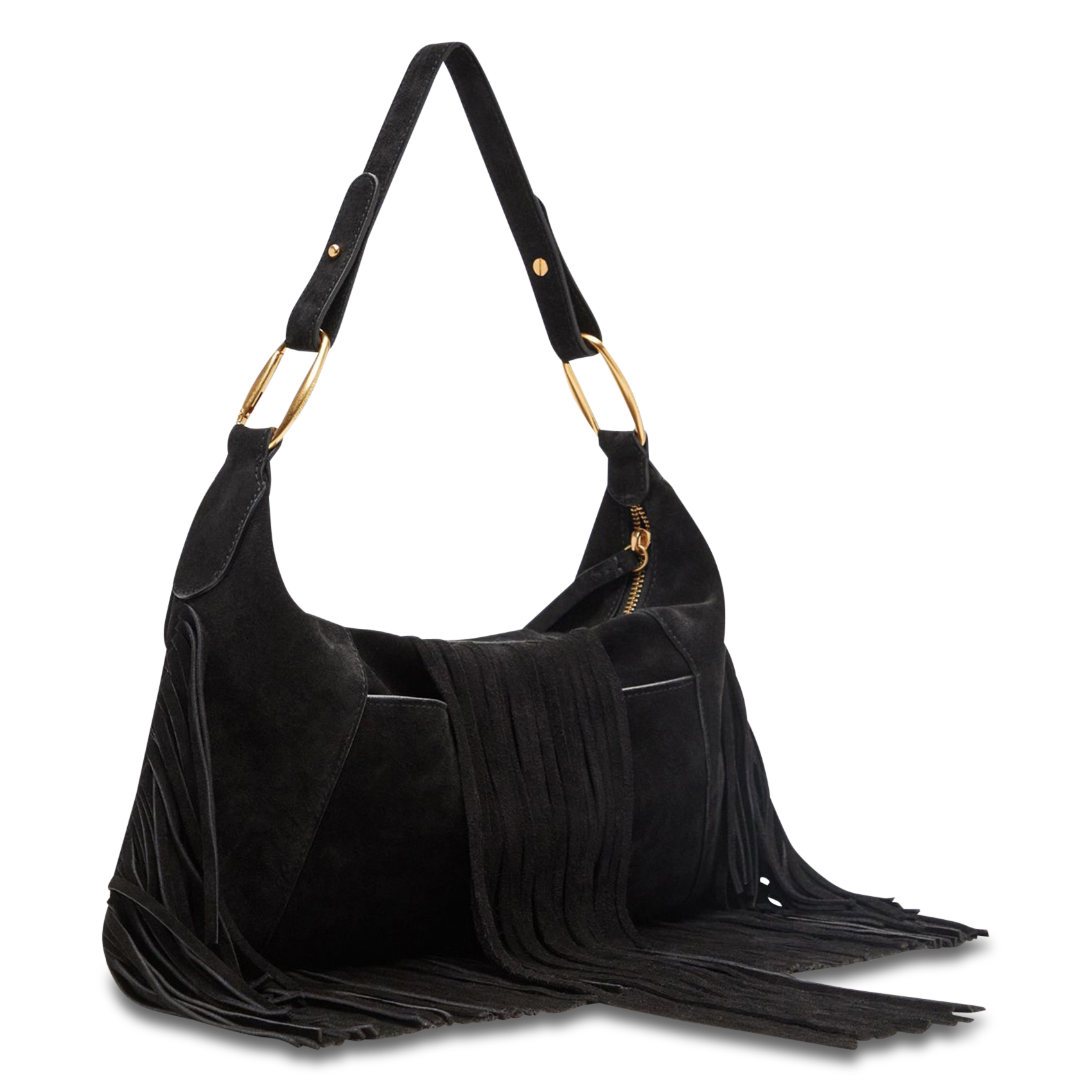 Leather clutch bag VANESSA BRUNO Black