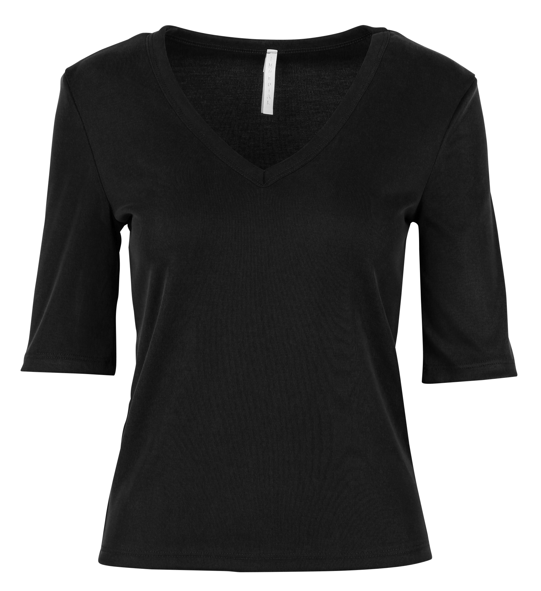 Tee-shirt droit col V IMPERIAL Noir