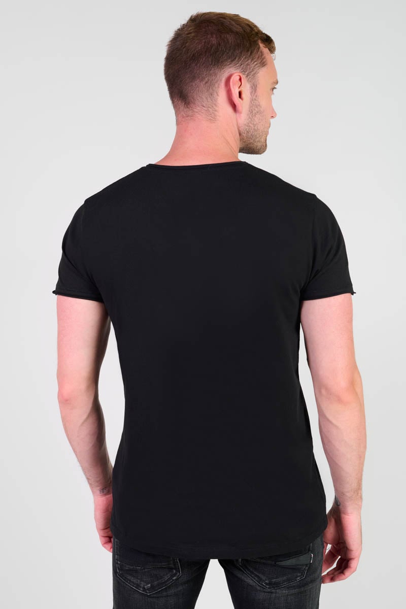 Tommy Badge T-shirt LE TEMPS DES CERISES Black