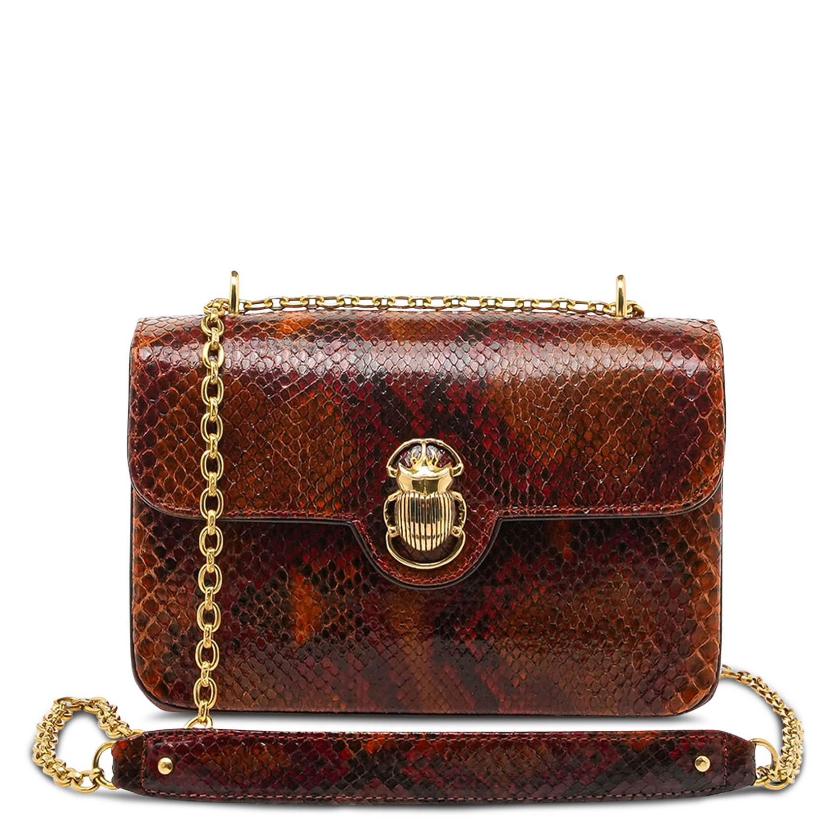 Schultertasche aus Leder CLARIS VIROT Mehrfarbig