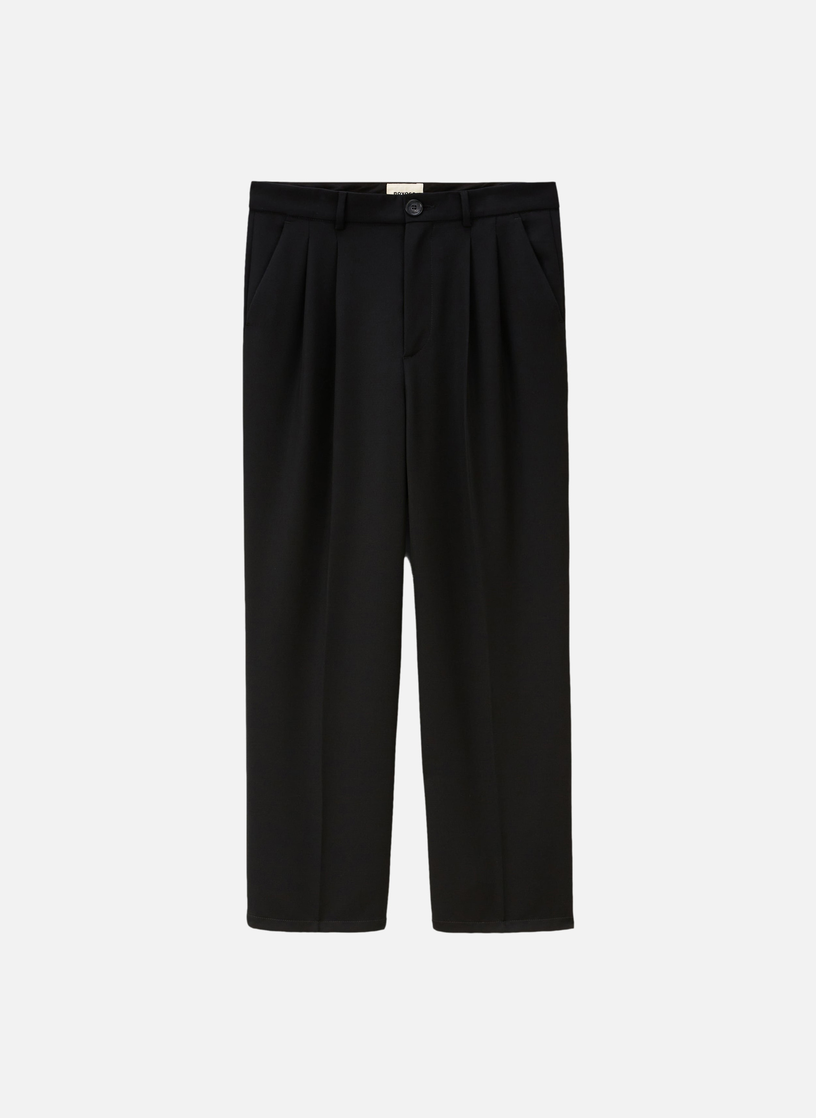 Trousers with pleats CLYDE BLACK Noyoco Black