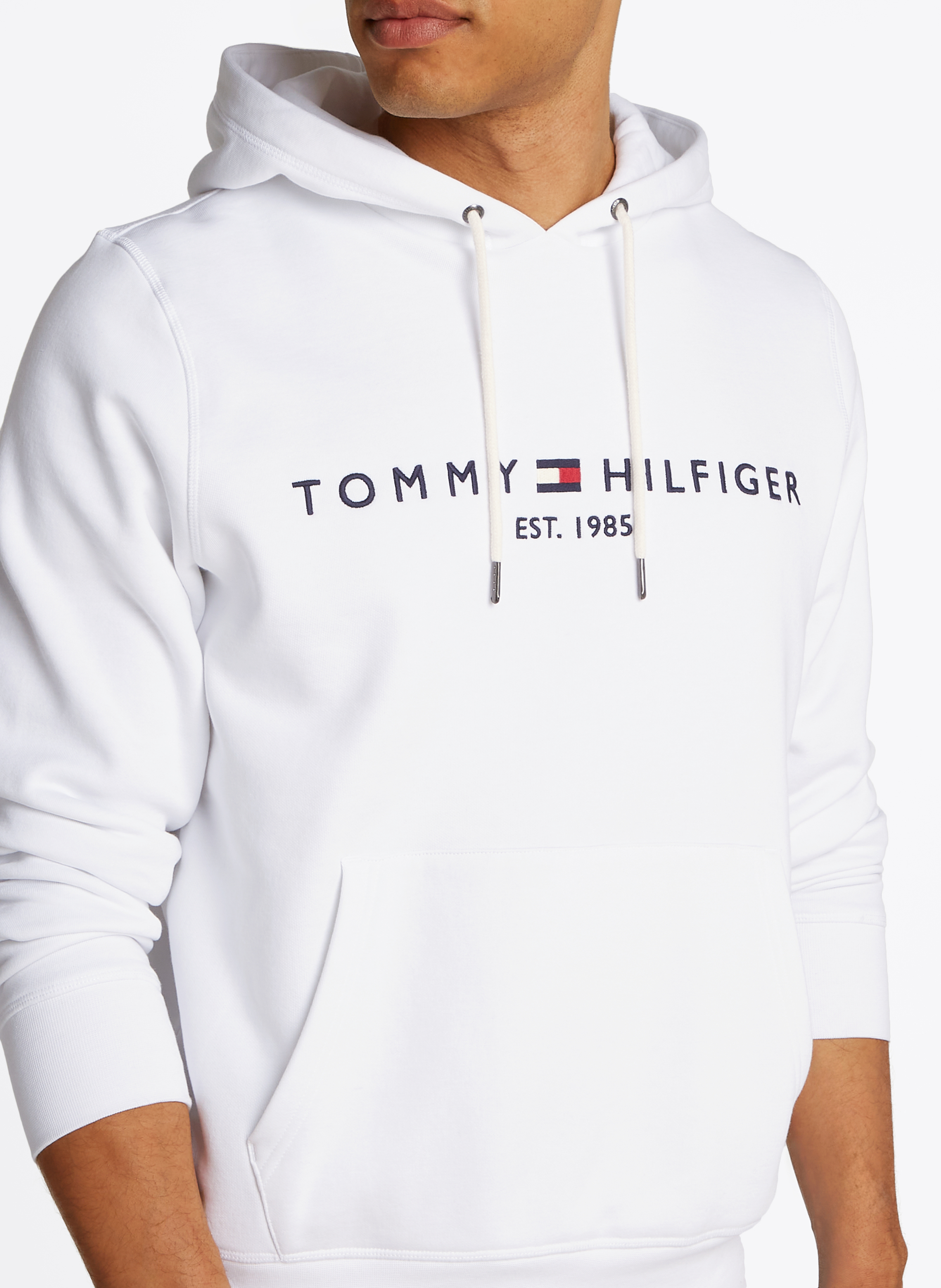 Kapuzensweatshirt aus Baumwoll-Mix, Regular Fit TOMMY HILFIGER Weiss