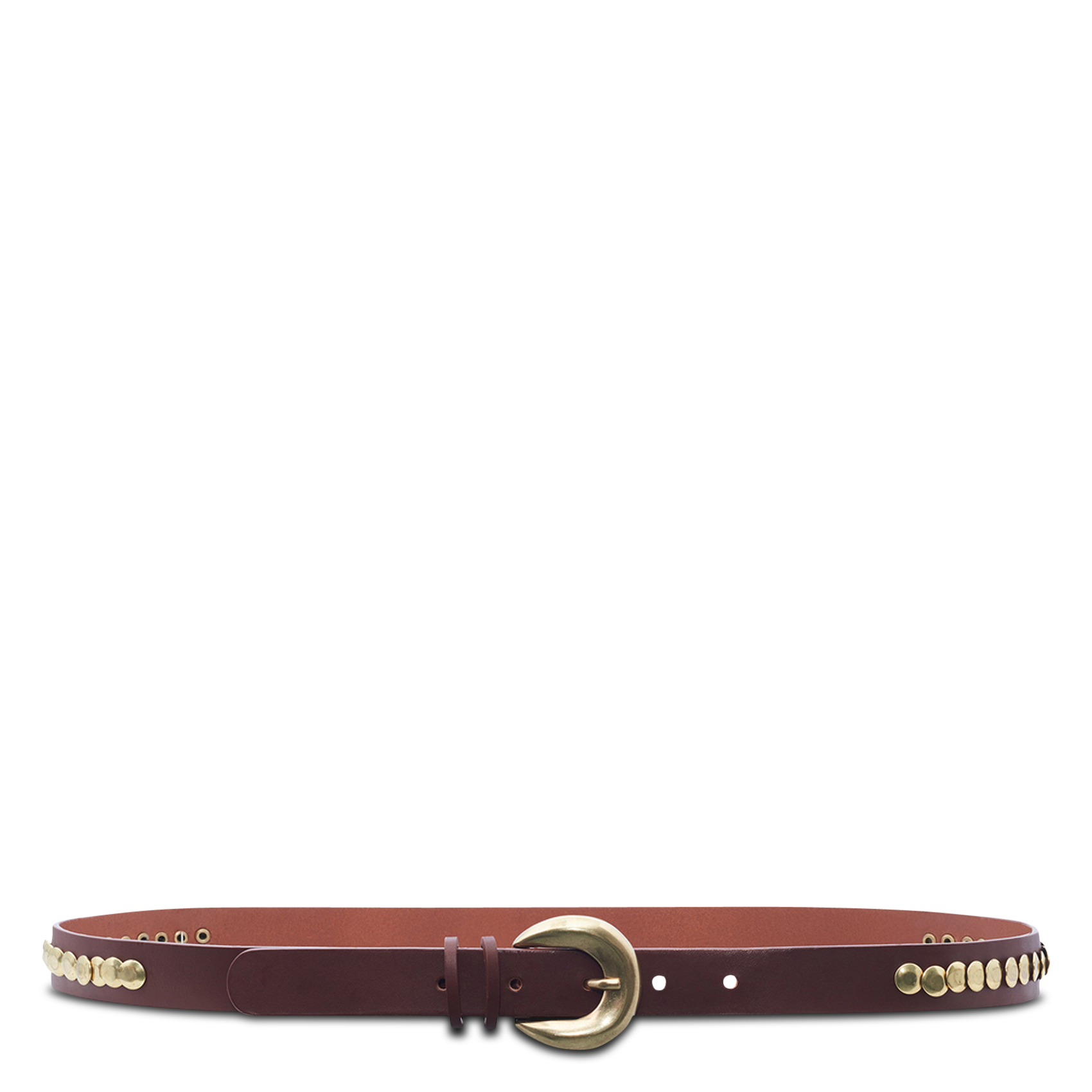 Leather belt  PABLO Red