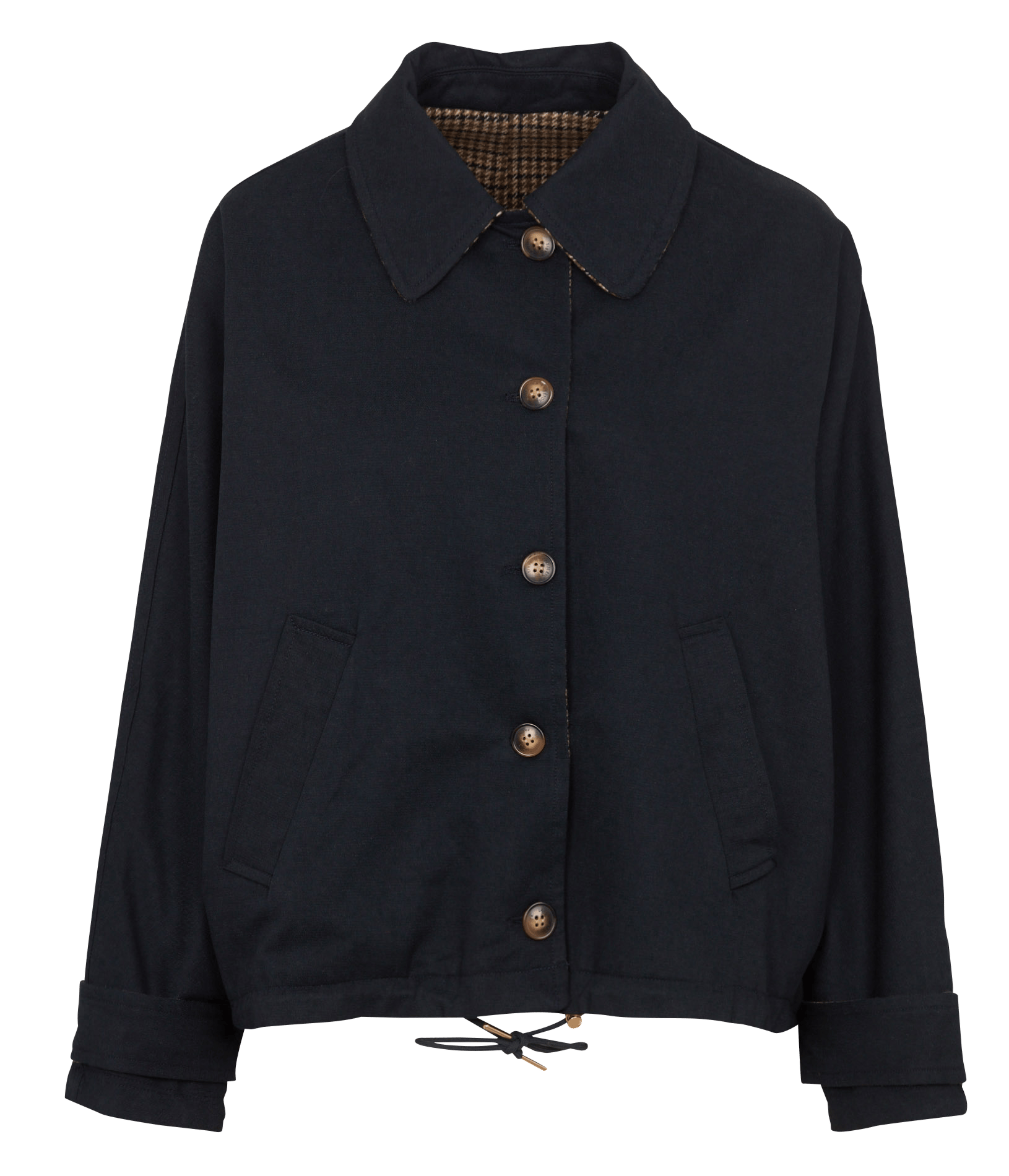 Parka col chemise en coton mélangé LA PETITE ETOILE Bleu