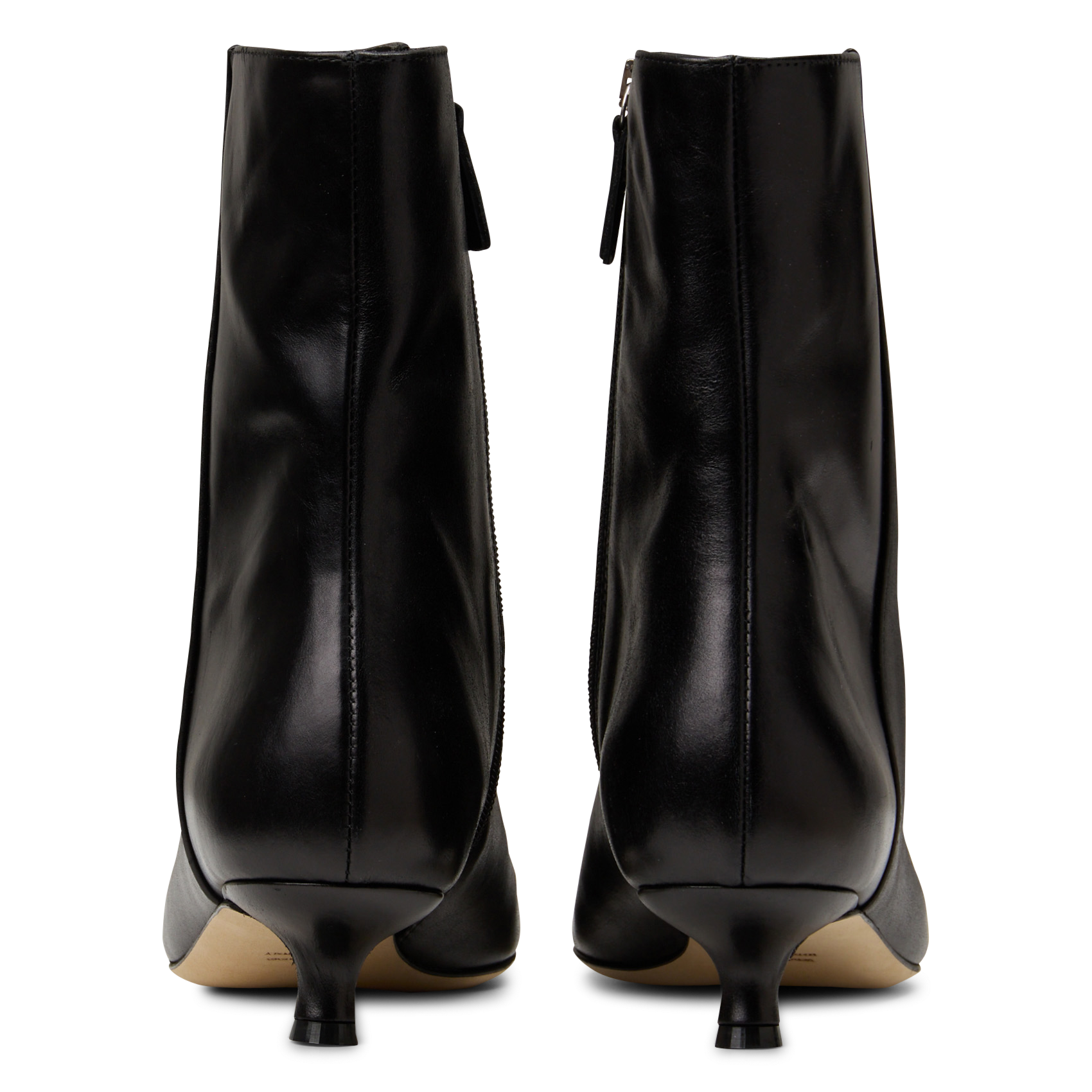Bottines bout pointu en cuir ODARE Noir