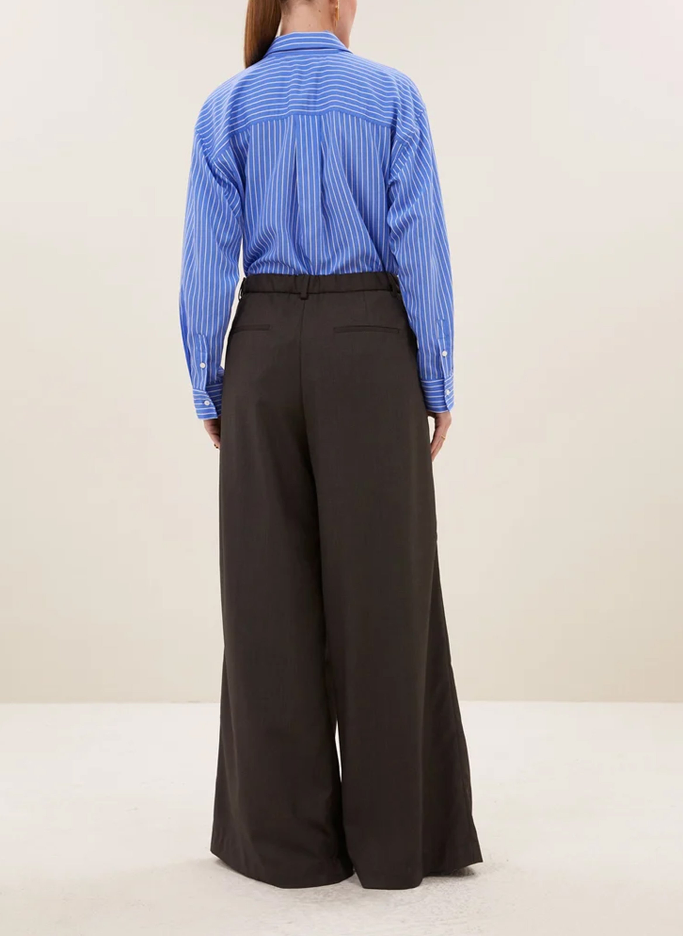 Recht gestreept overhemd BY BAR Blauw
