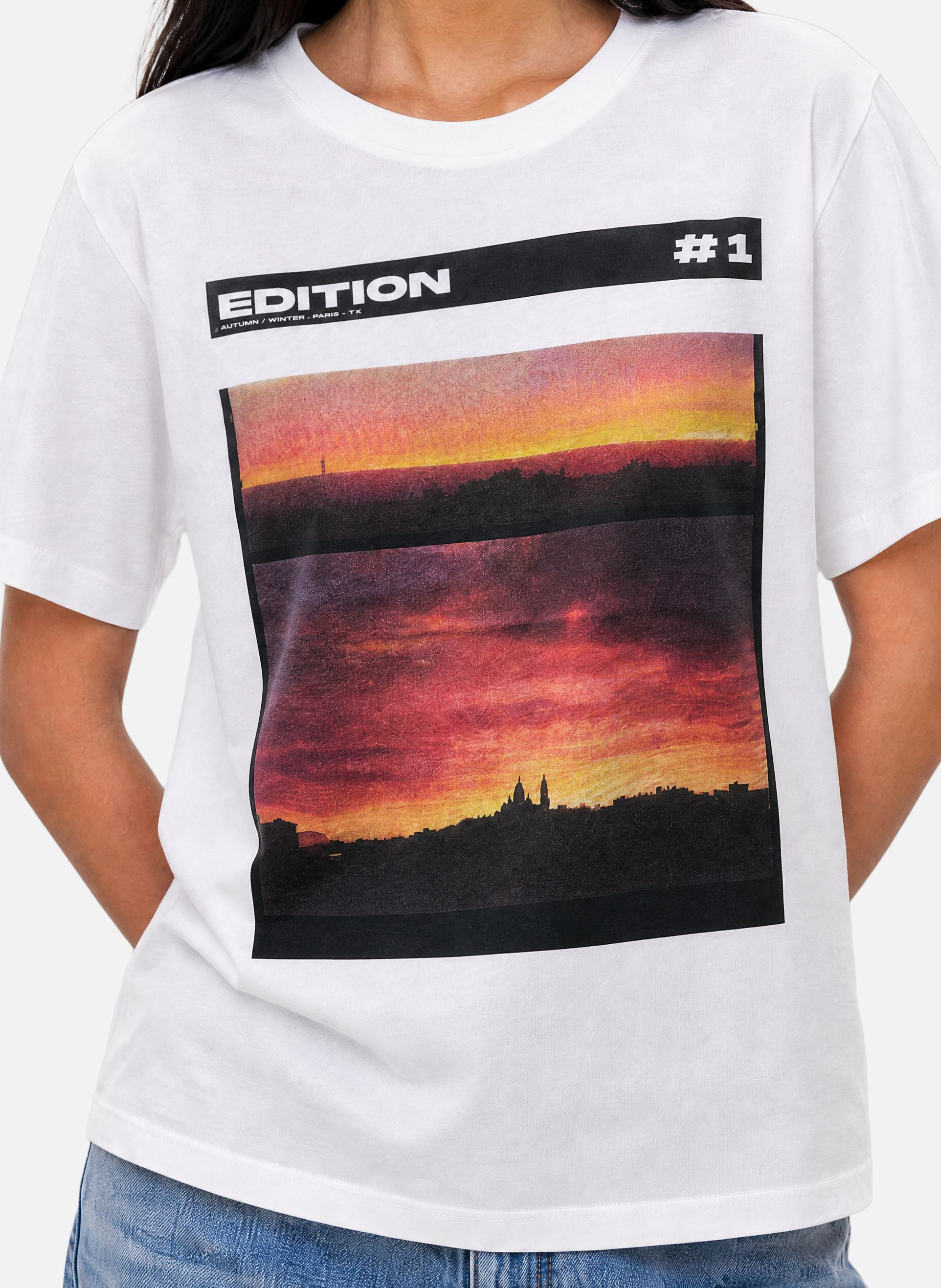 T-shirt with screen printing THE KOOPLES White