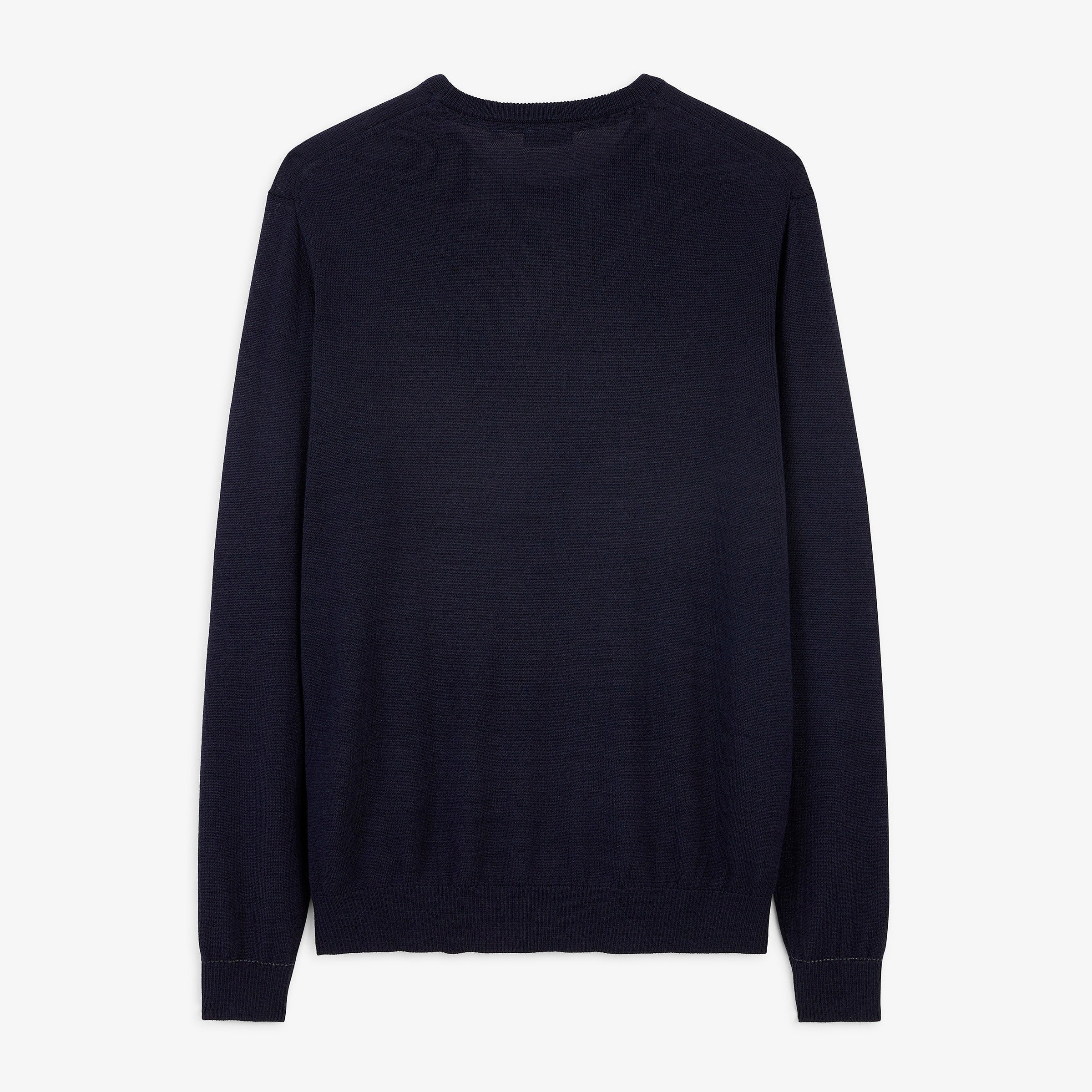 Essential navy blue crew-neck MAO sweatshirt SERGE BLANCO Blue