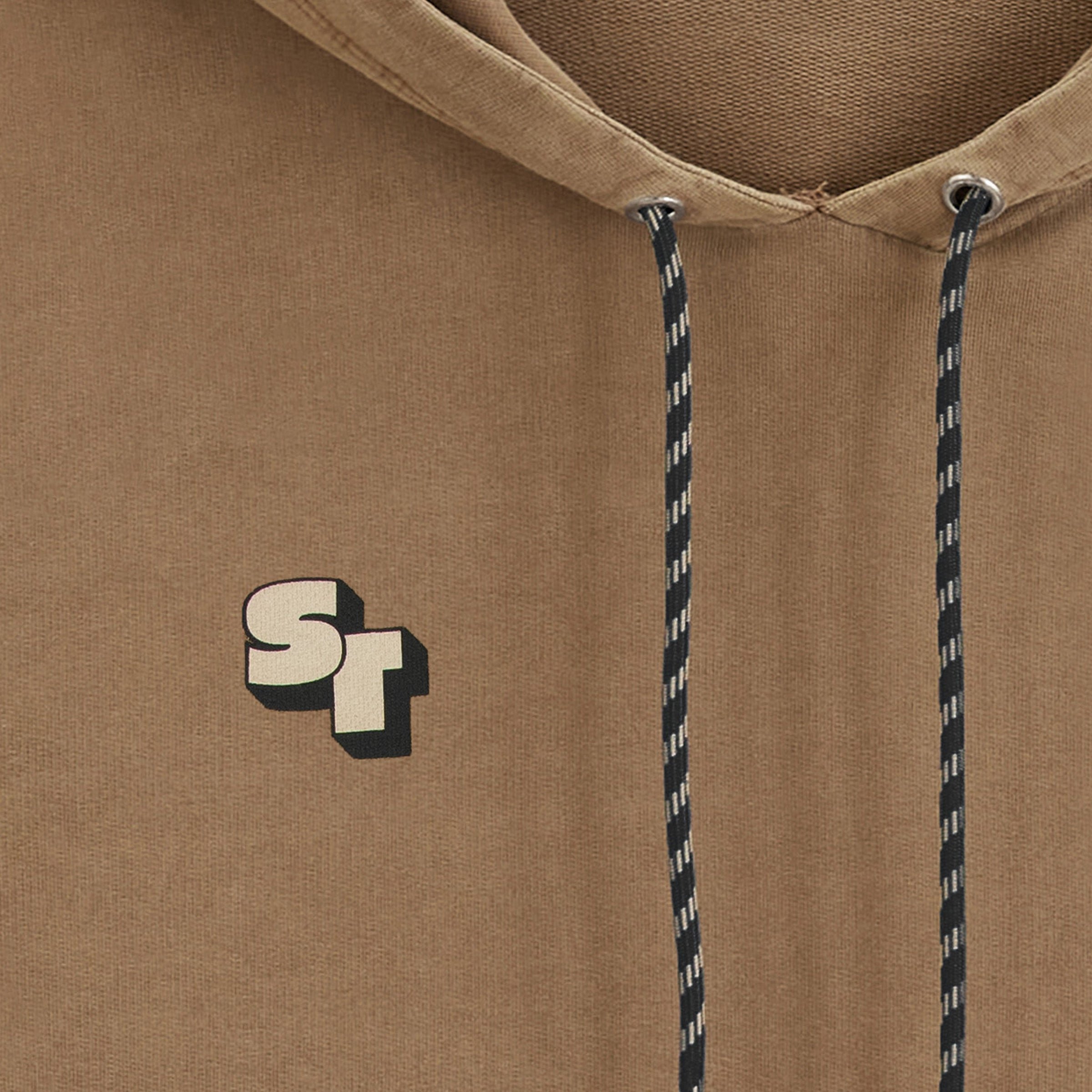 Cotton fleece hoodie SERGE BLANCO Brown