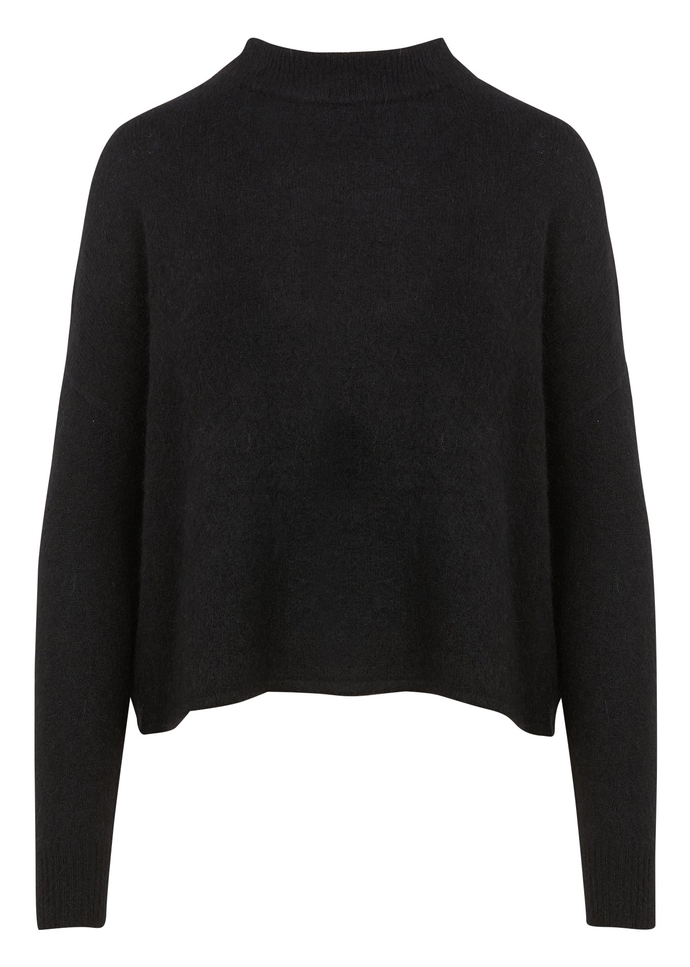 High-neck wool-blend sweater SESSUN Black