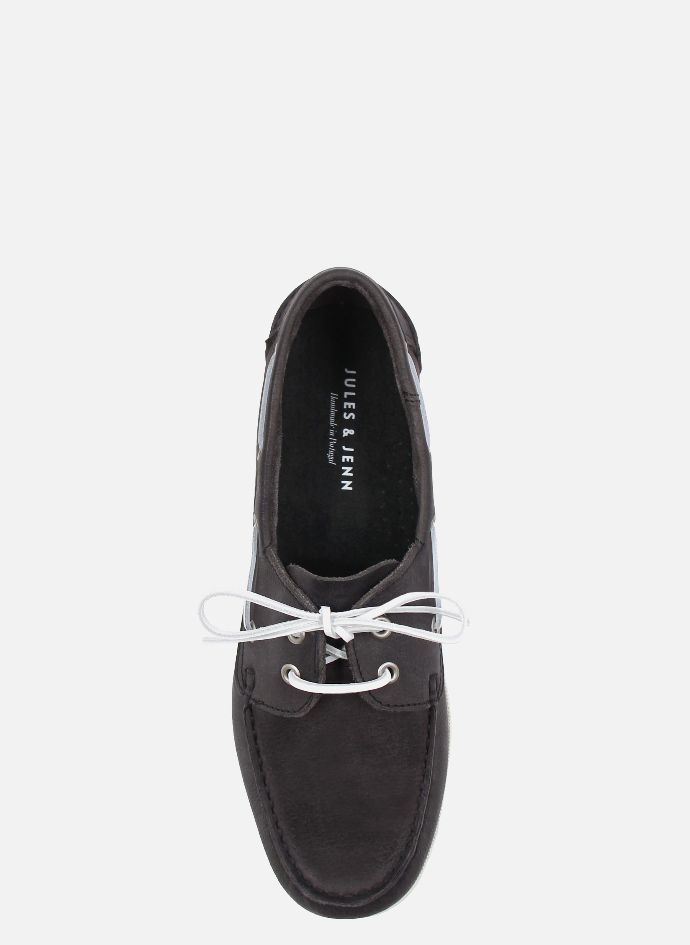 Chaussures Bateau En Cuir Noir Jules Jenn Homme Place des