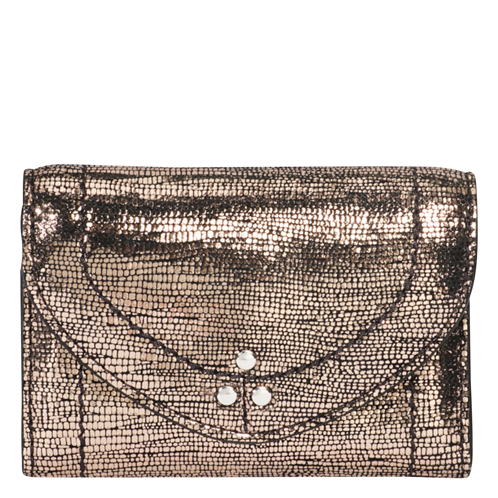 Portefeuille en cuir JEROME DREYFUSS Argent