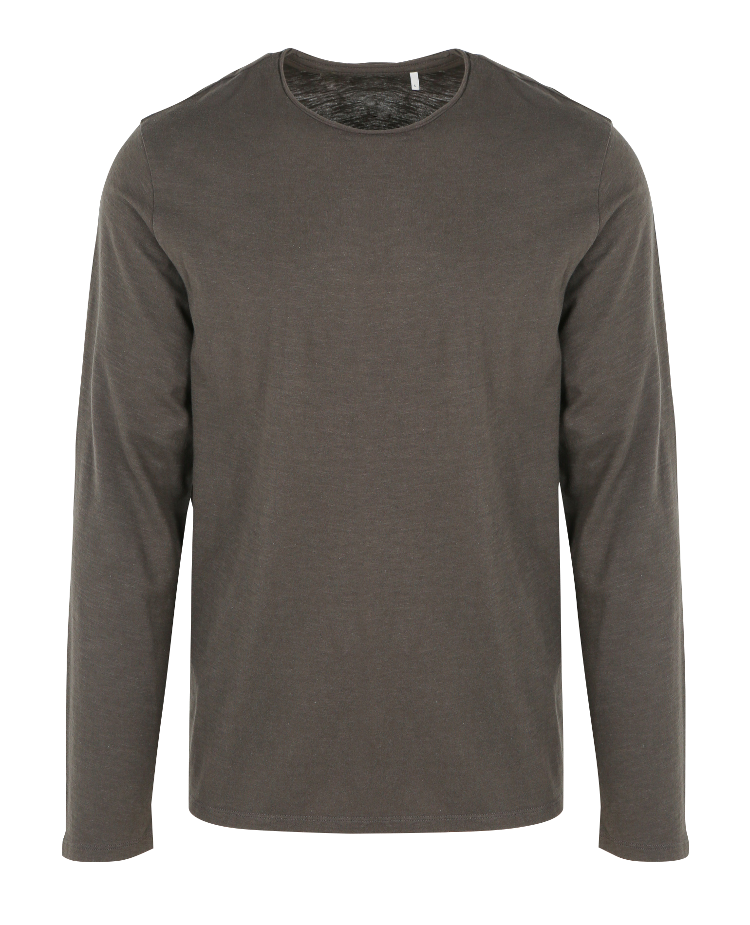 Round neck cotton t-shirt IKKS Khaki