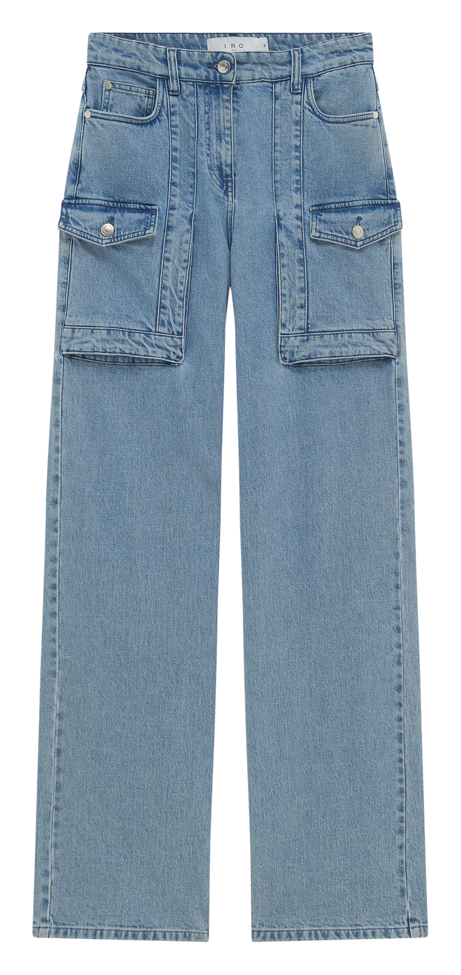 Wide-leg cotton blend jeans IRO Blue