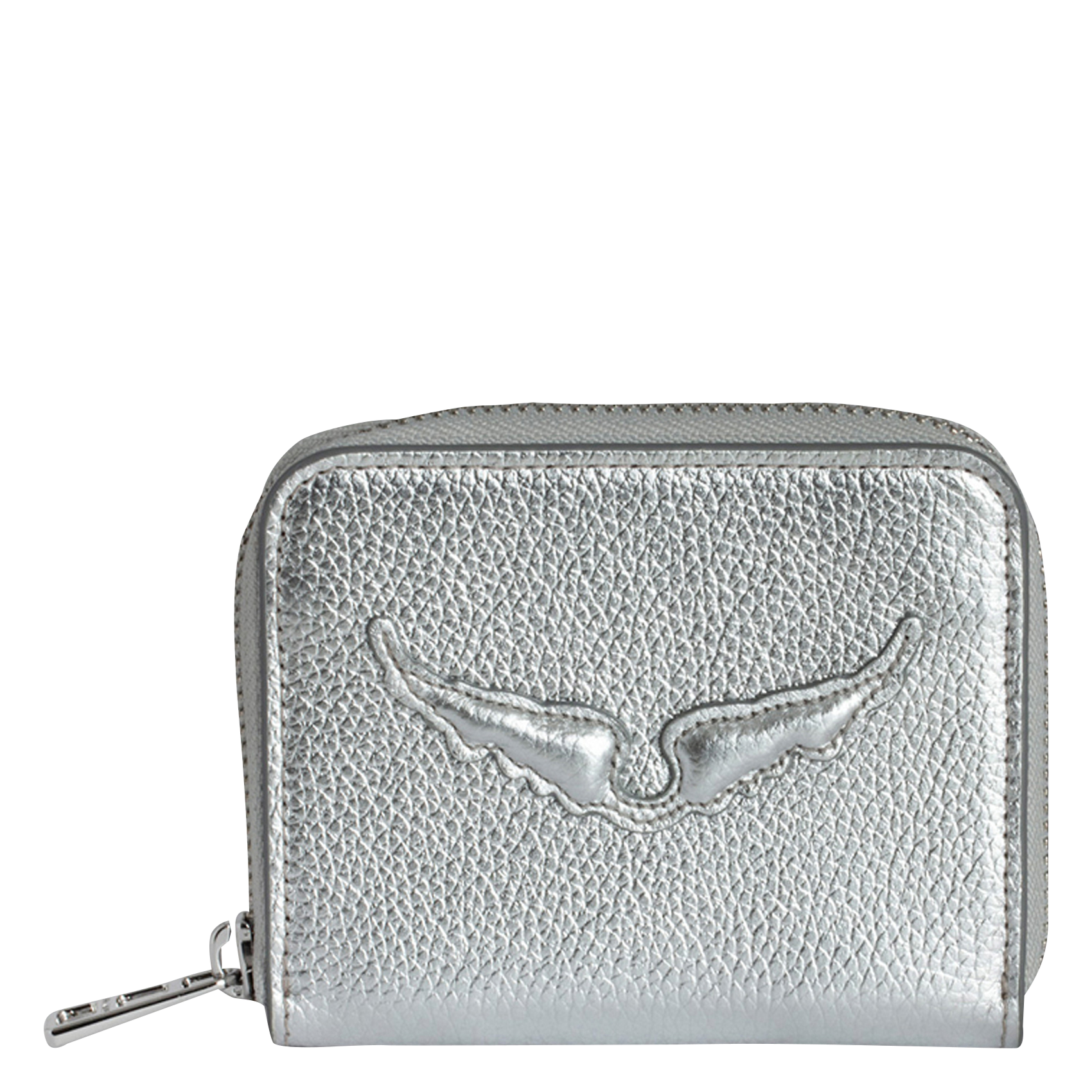 Porte-monnaie en cuir ZADIG&VOLTAIRE Gris