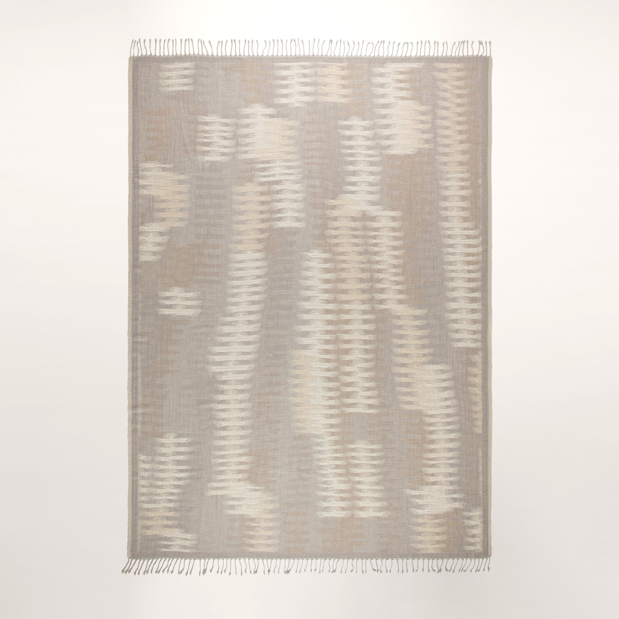 Plaid pure laine MADURA Beige