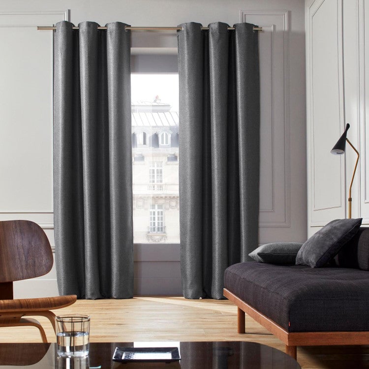 COCONUT - Curtain with eyelets MADURA Grey