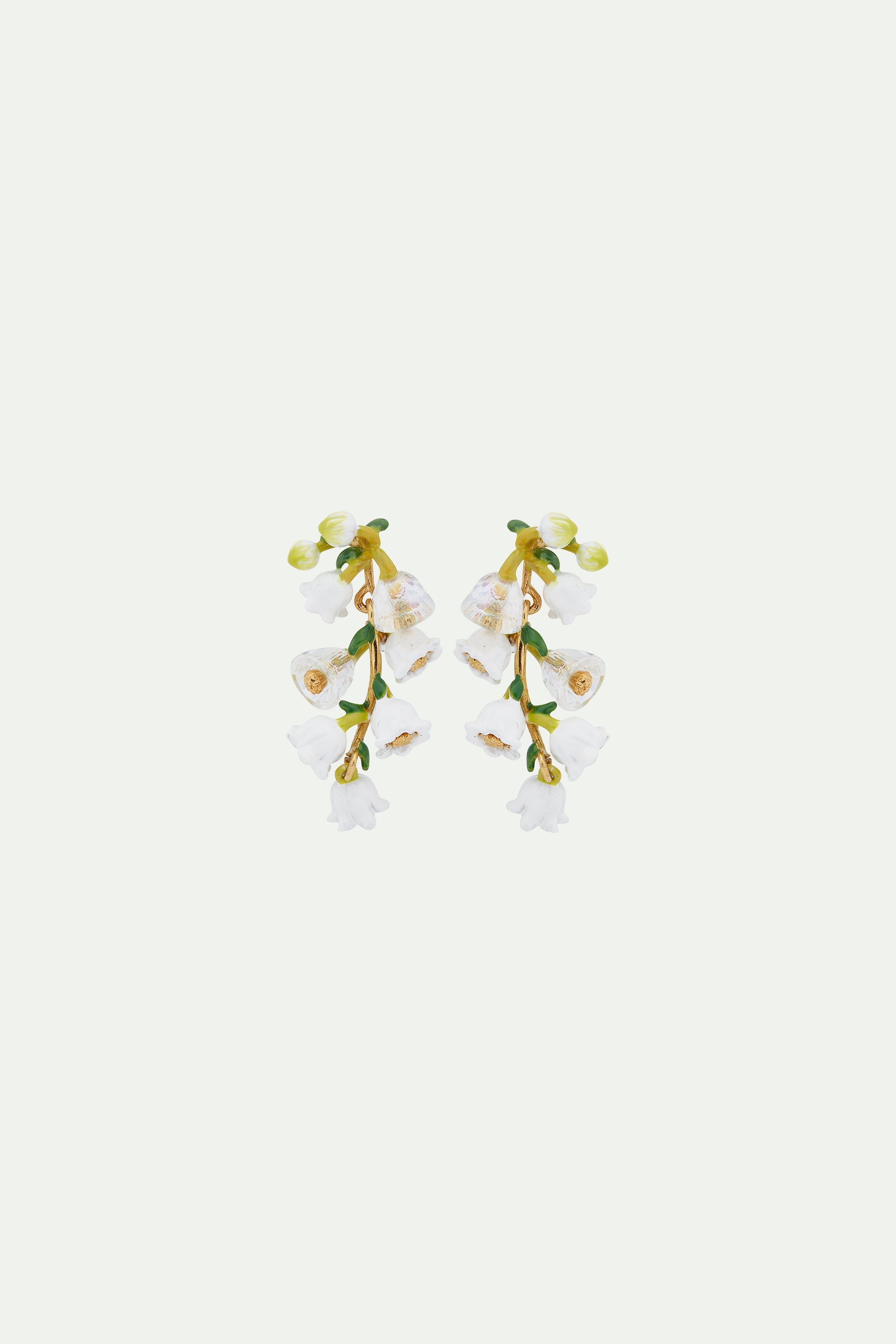 Lily of the valley earrings LES NEREIDES White