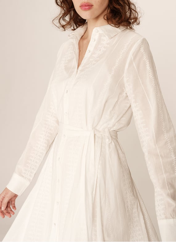 Short embroidered cotton shirt dress White Grace et mila - Women | Place des Tendances Short embroidered cotton shirt dress White Grace et mila - Women | Place des Tendances