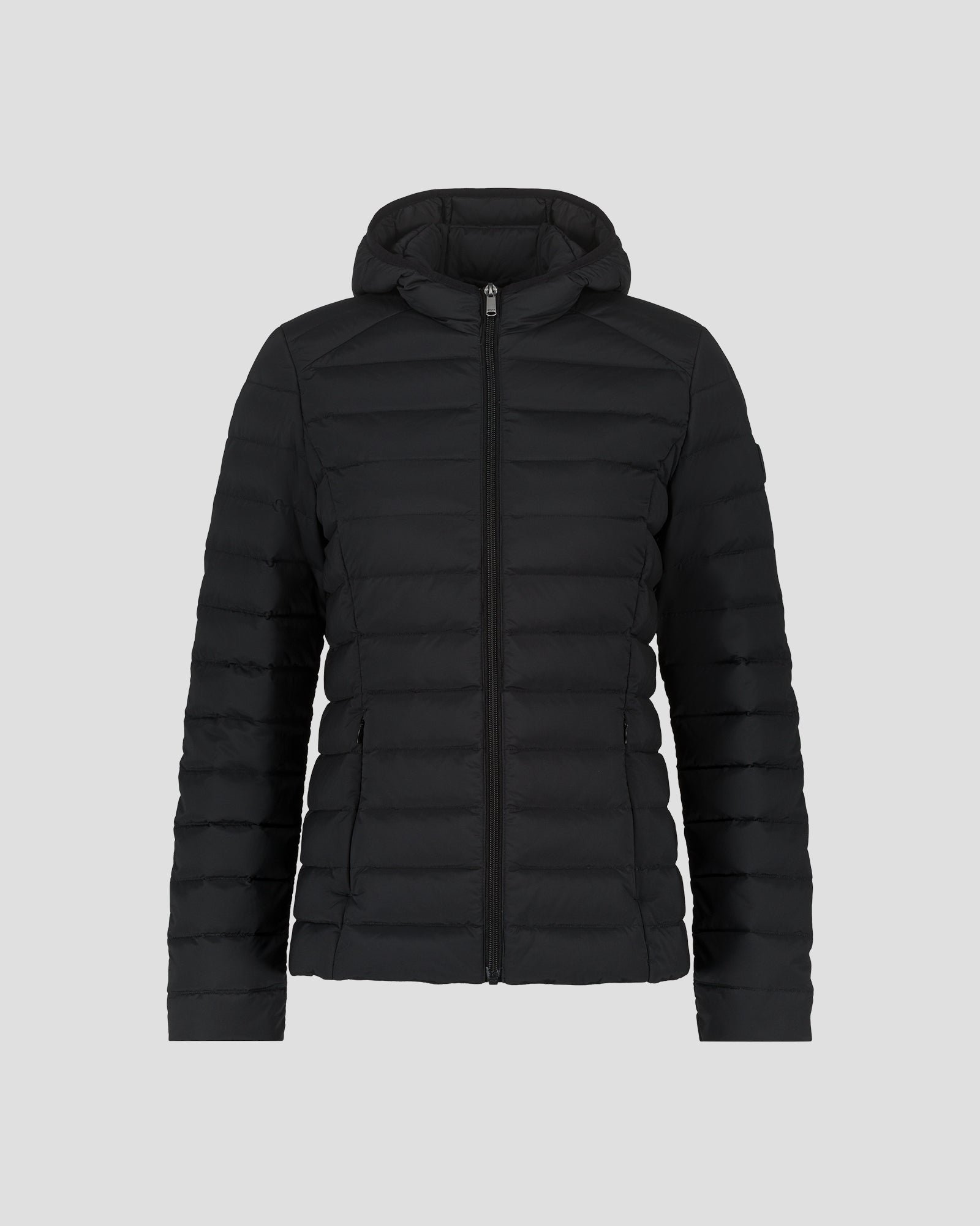 Doudoune à capuche stretch légère salma Noir