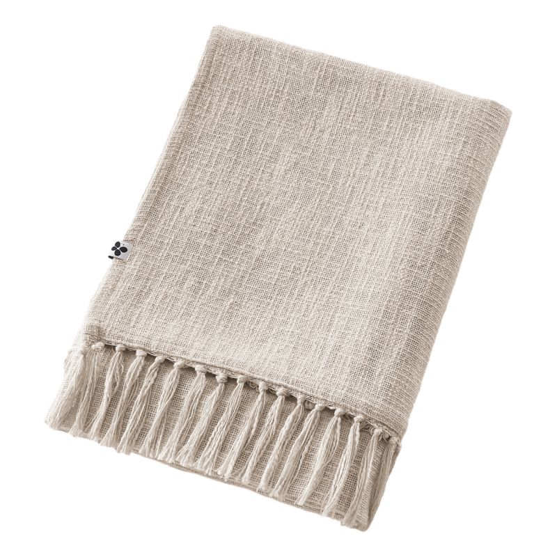 Pure cotton plaid L'EFFET PAPILLON Beige