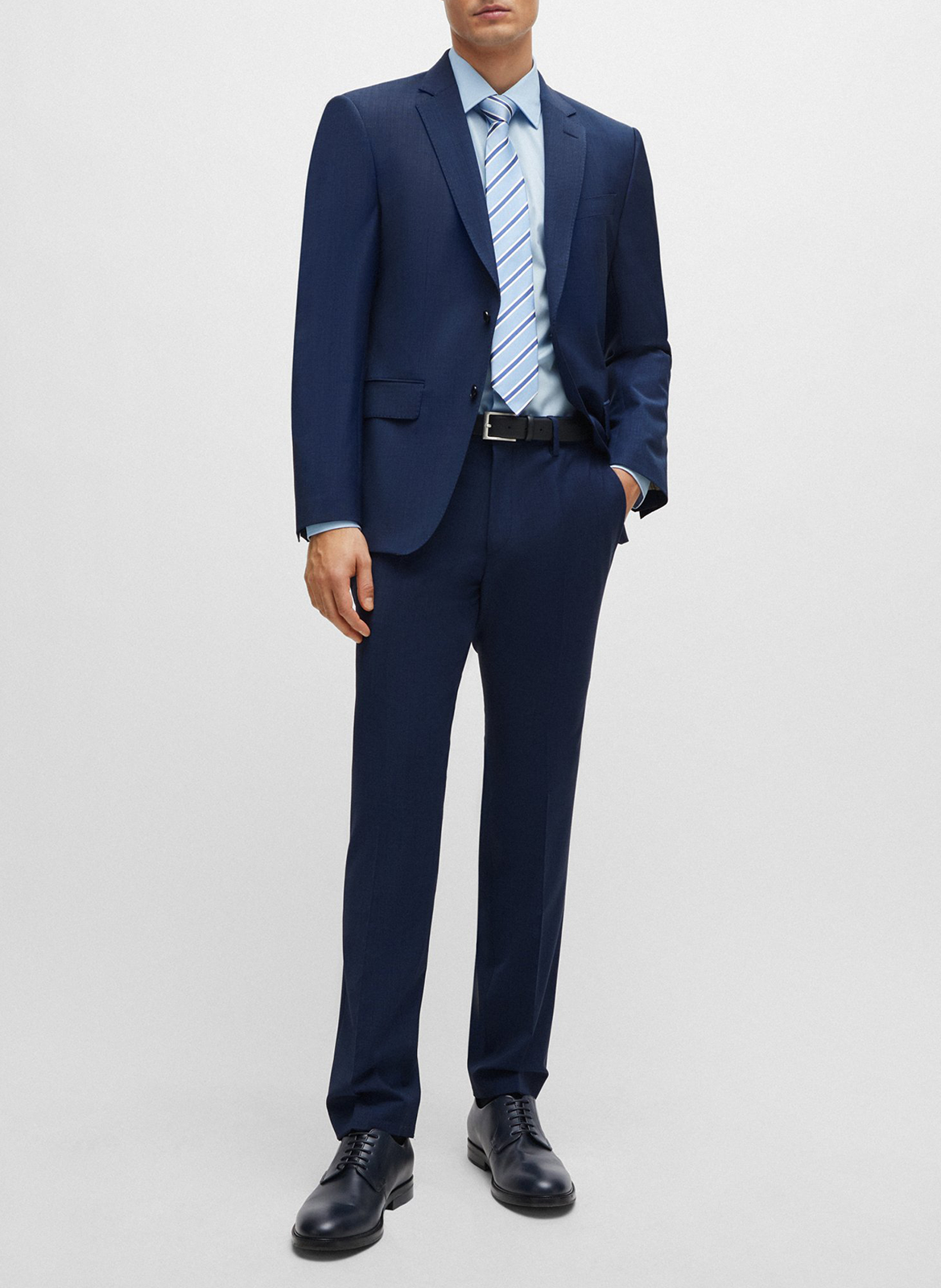 Slim-fit cotton-blend shirt BOSS Blue