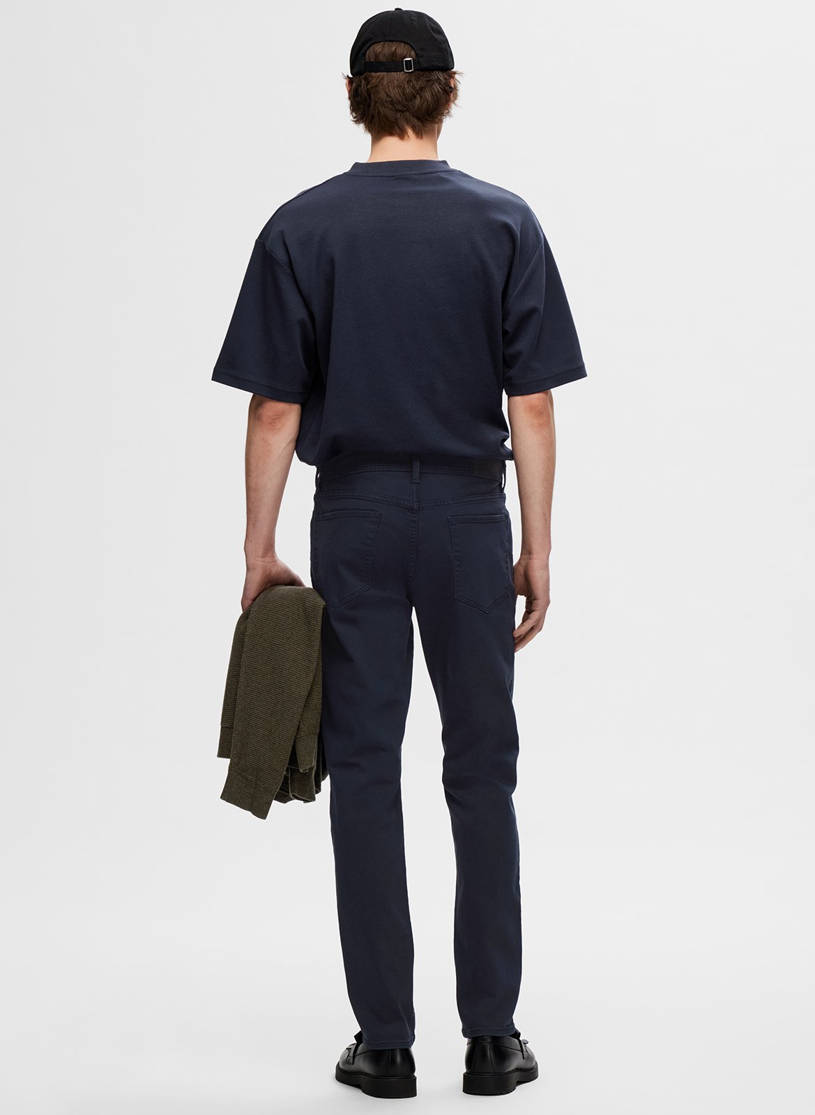 Tee-shirt oversize en coton bio mélangé SELECTED Bleu