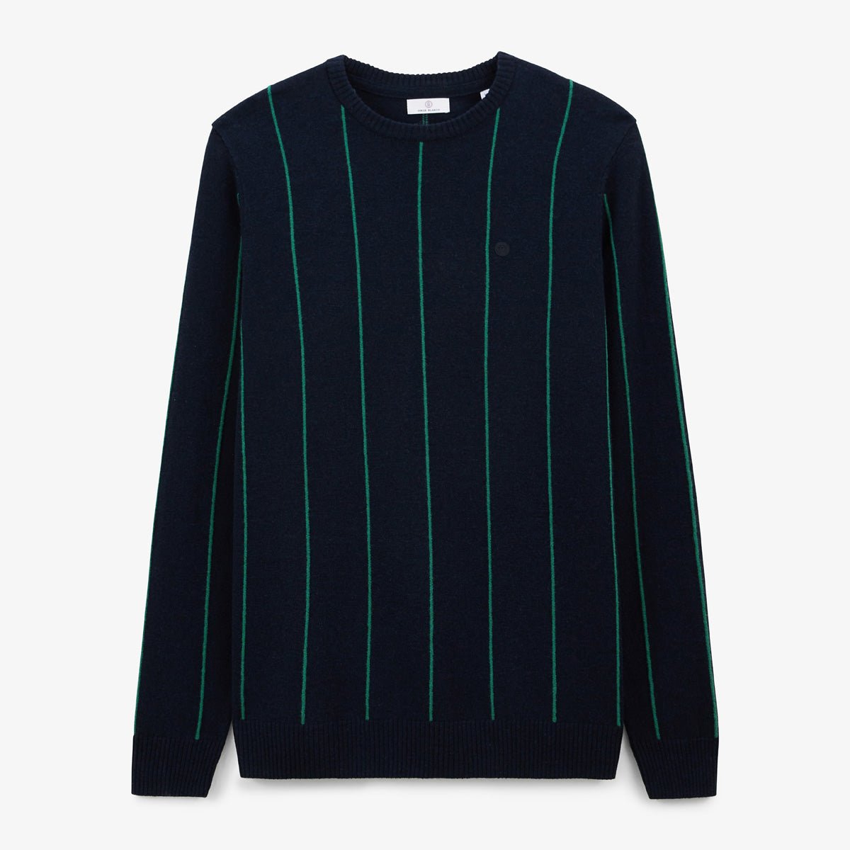 Rib-knit straight sweater SERGE BLANCO Blue