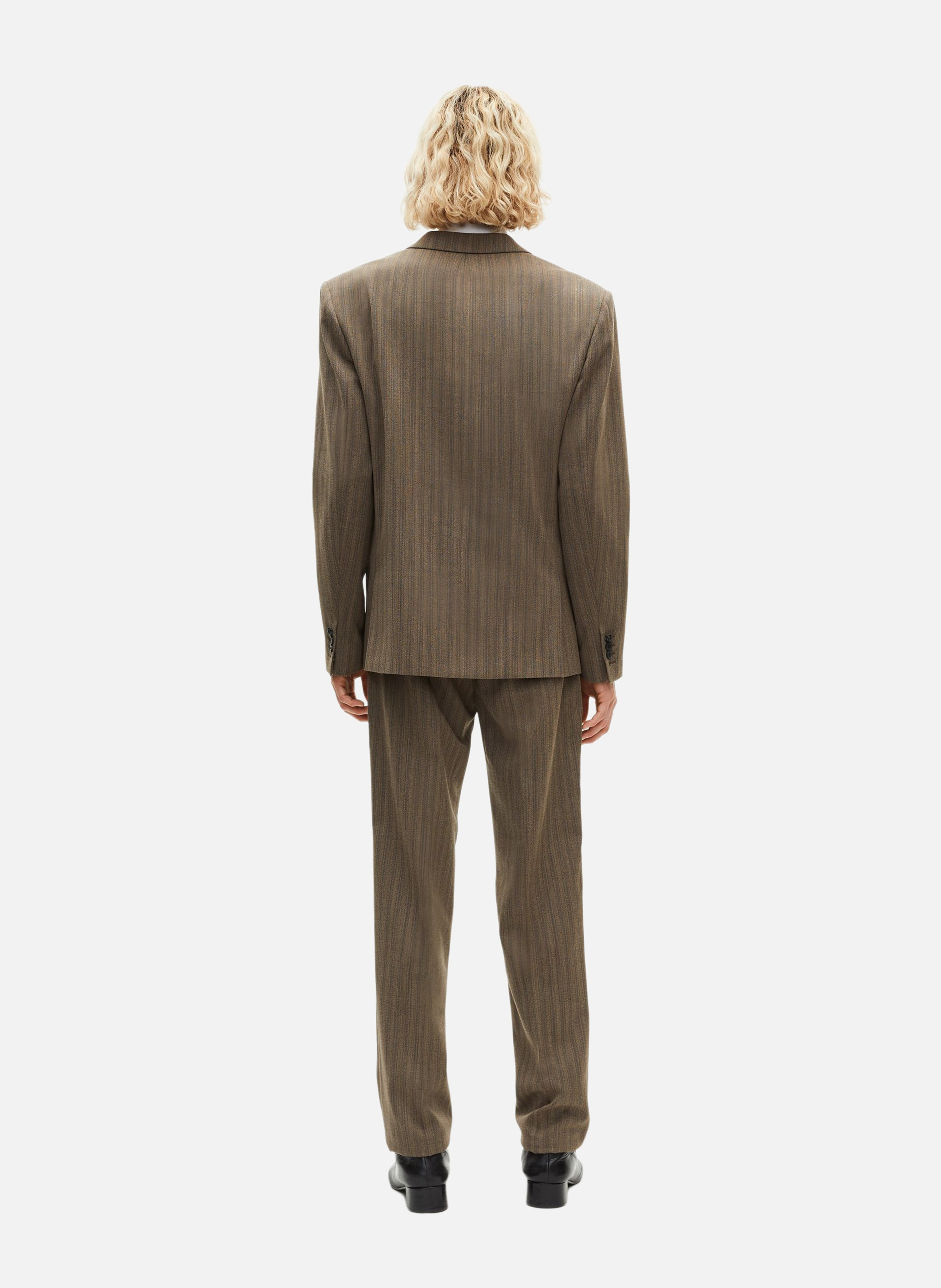 Striped suit jacket THE KOOPLES Brown