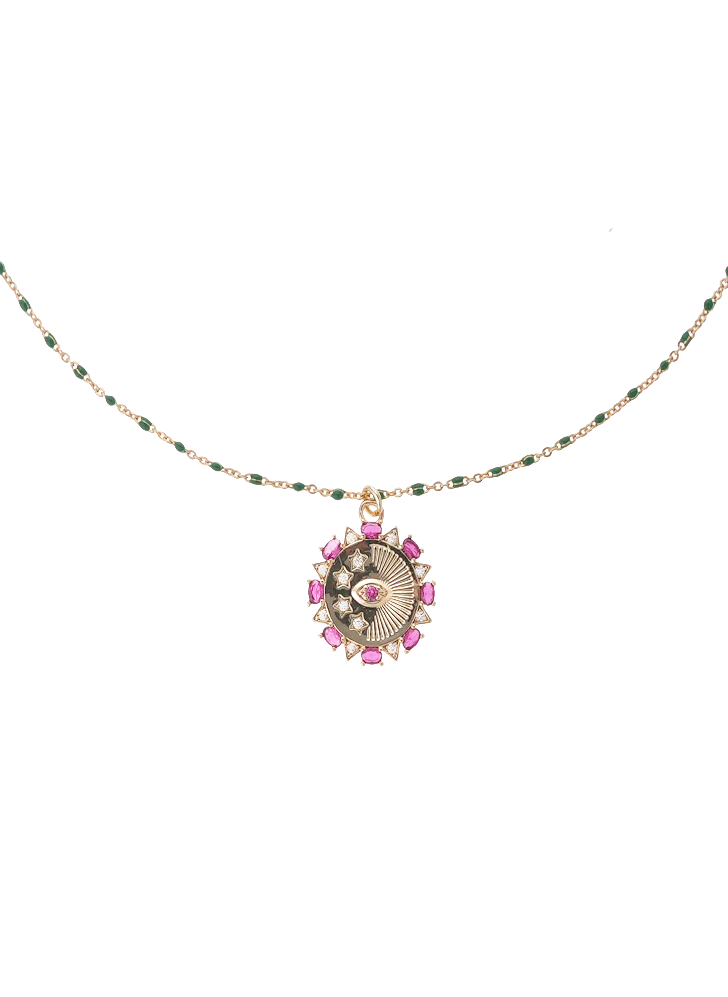 Chain necklace with pendant HIPANEMA Pink