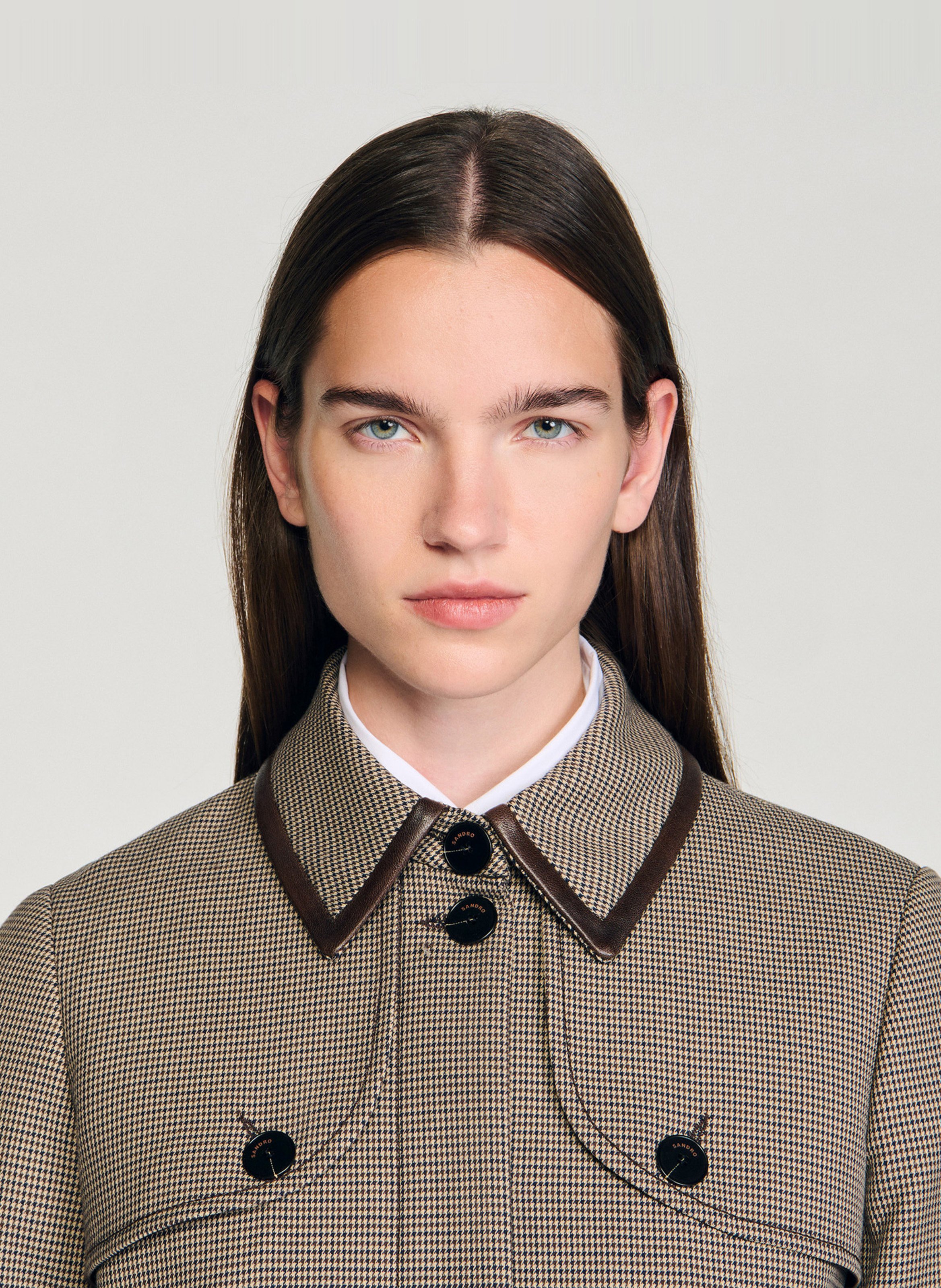 Trenchcoat met klassieke kraag SANDRO Bruin