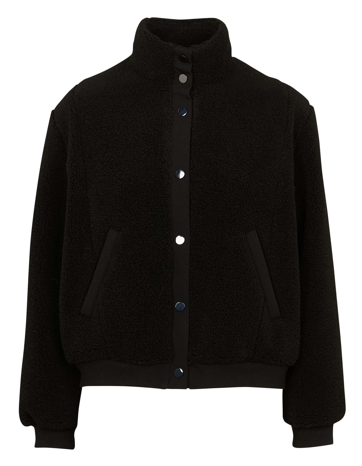 Straight sherpa jacket I CODE Black