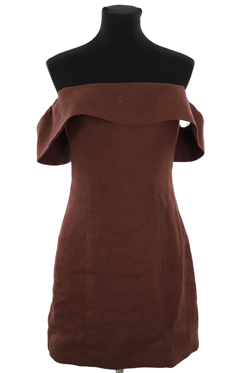 Linen dress SEZANE - Seconde main Brown