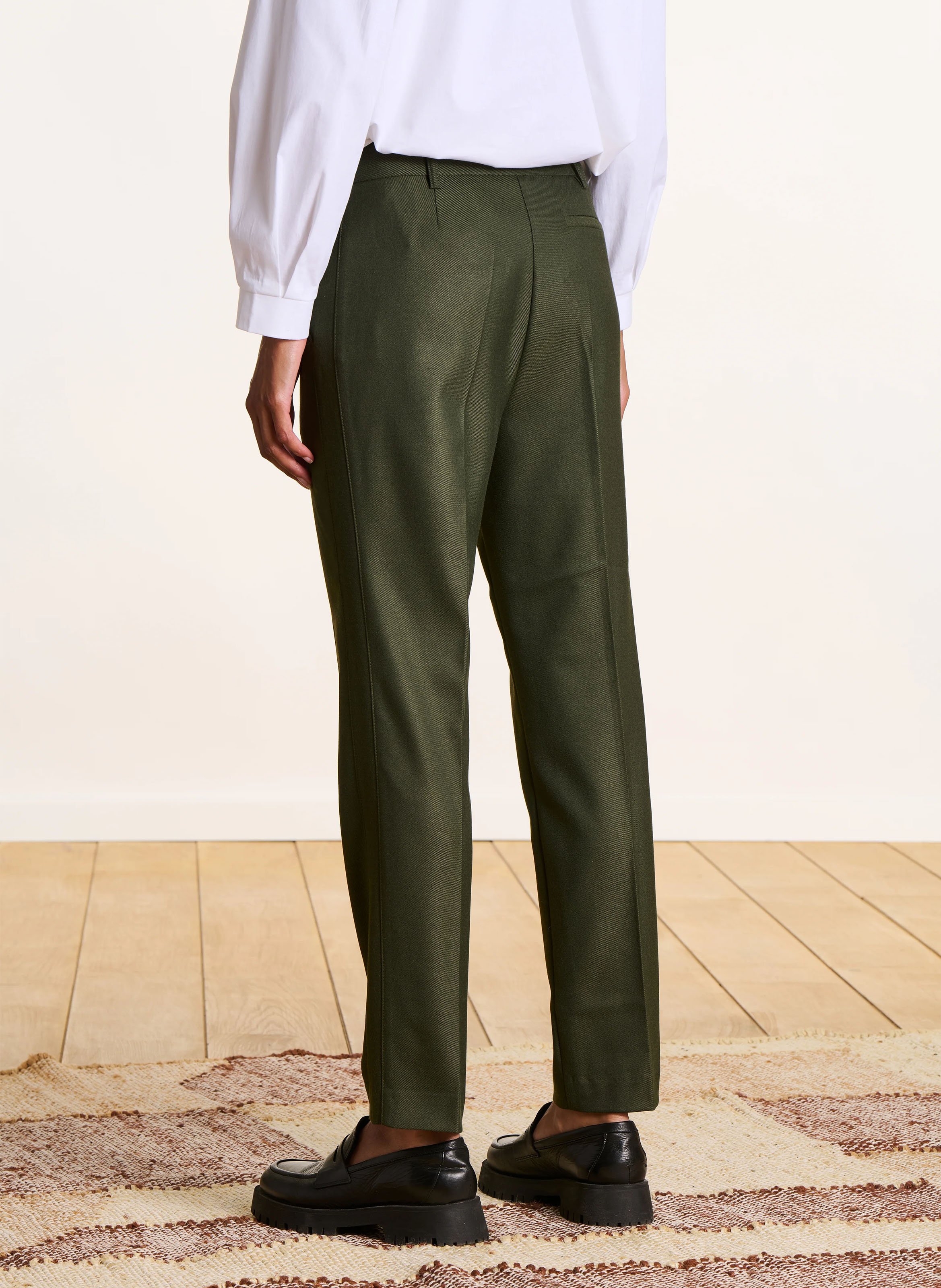 Straight 7/8 pants LA FEE MARABOUTEE Green