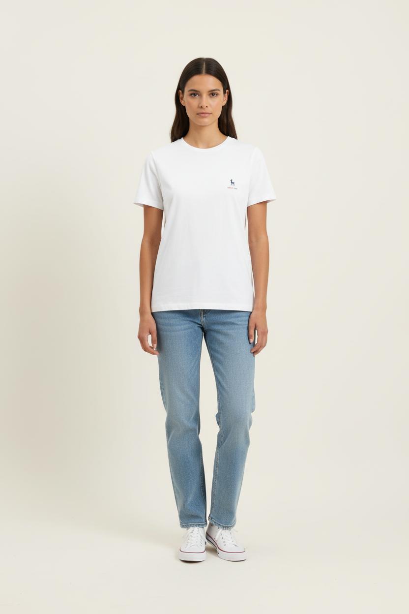 Tommy Badge T-shirt INES DE LA FRESSANGE - Seconde main White