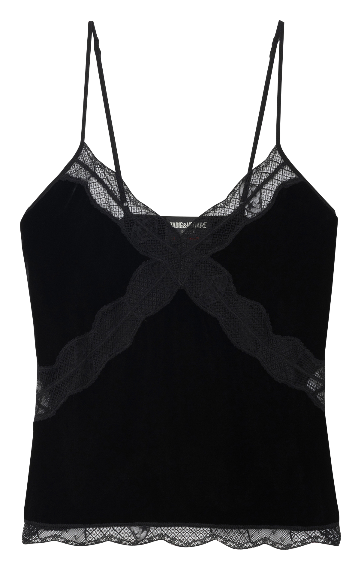 Straight V-neck camisole ZADIG&VOLTAIRE Black