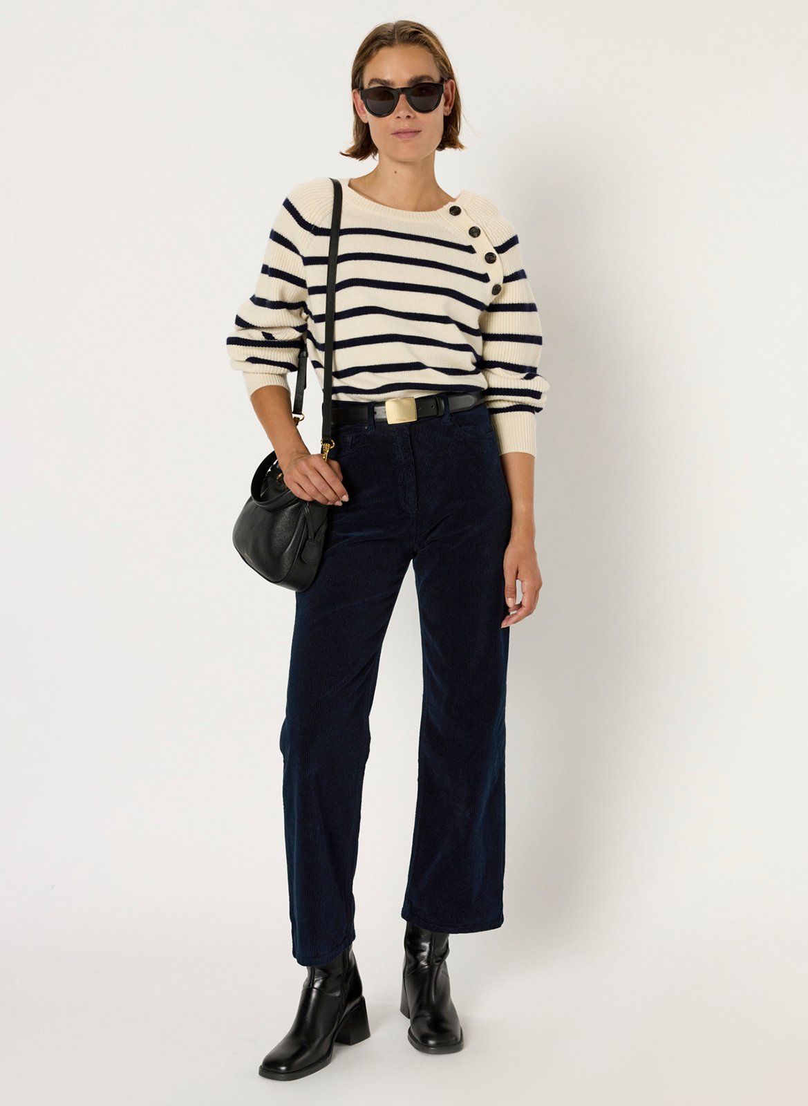 Pantalon droit en coton mélnagé GERARD DAREL