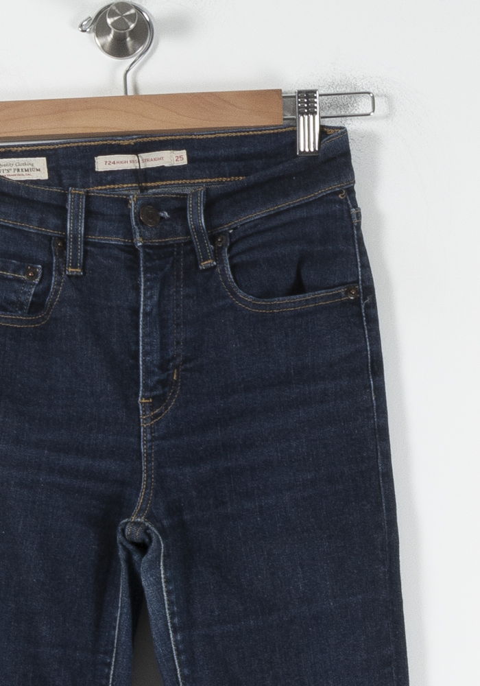 Cropped slim jeans with studs LEVI'S - Seconde main Blue