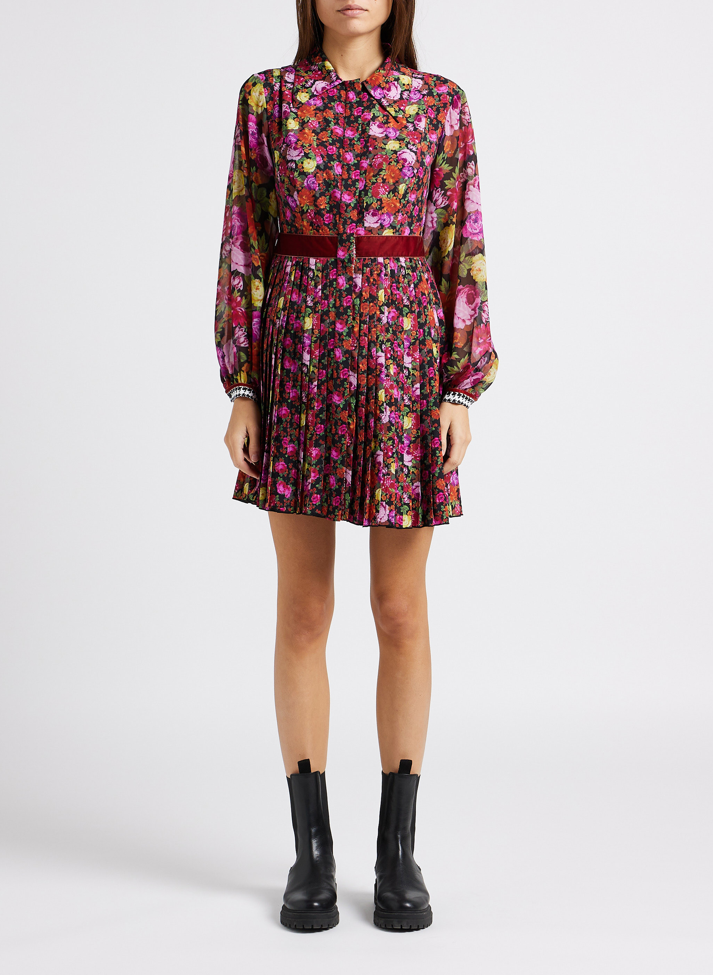 Robe chemise droite à col classique MAX&Co. Multicolore