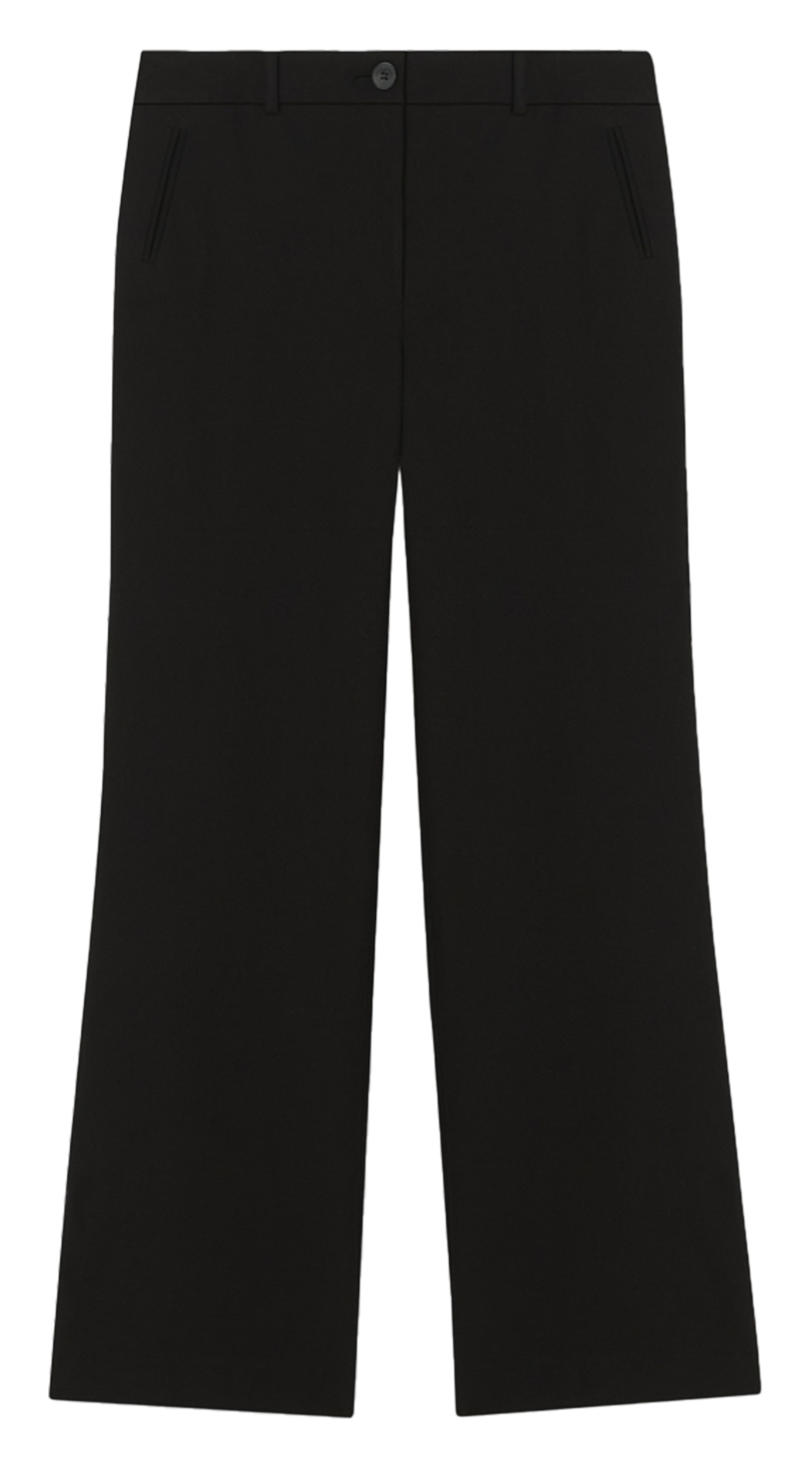 Jean flare en coton mélangé ZAPA Noir