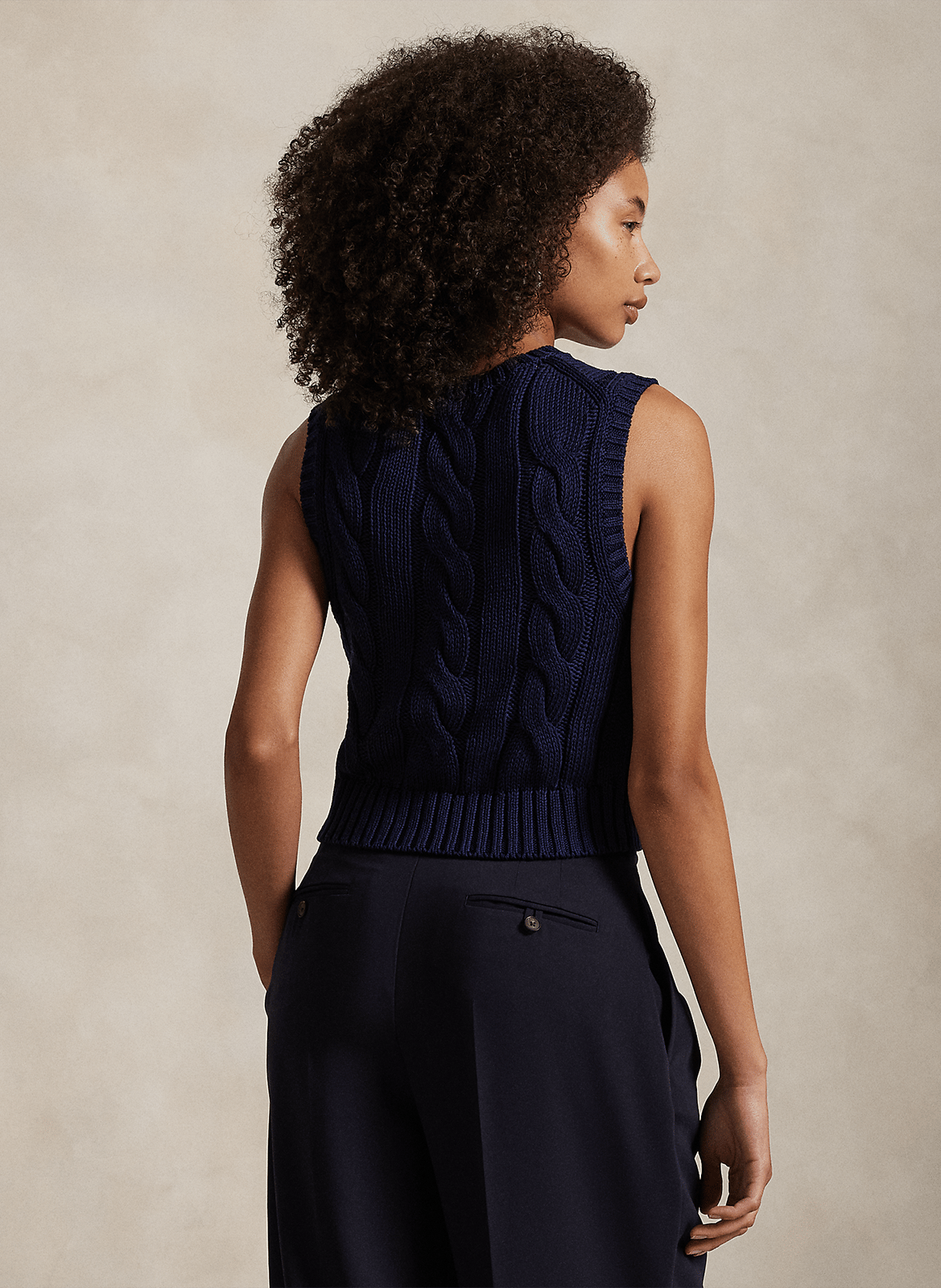 Pullunder aus Baumwolle POLO RALPH LAUREN Blau