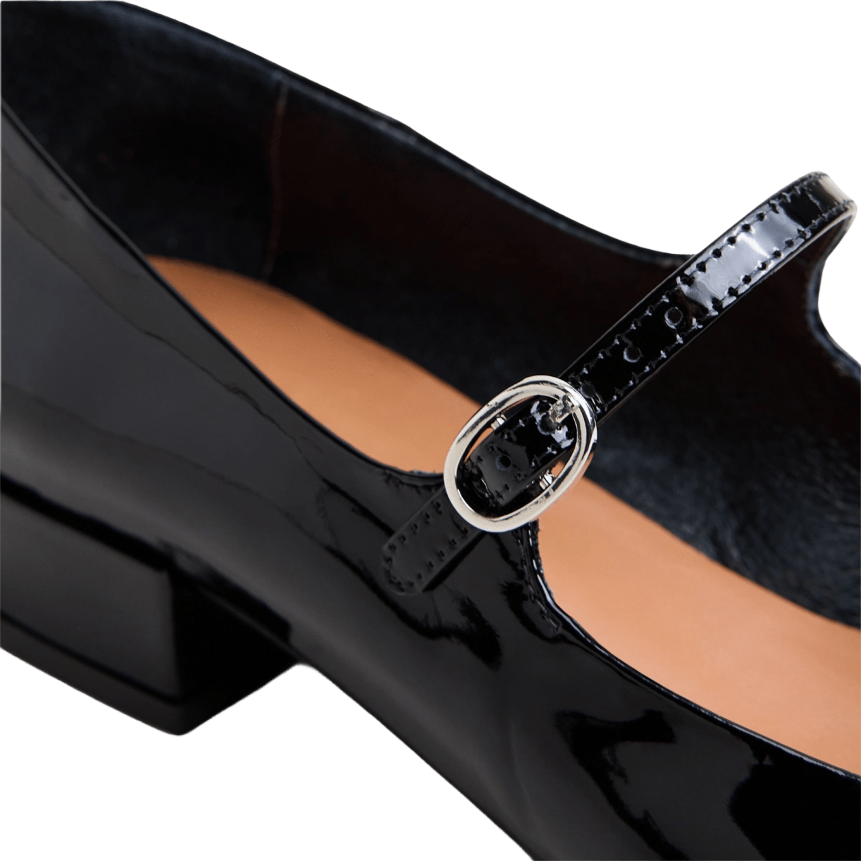 Babies en cuir verni JONAK Noir