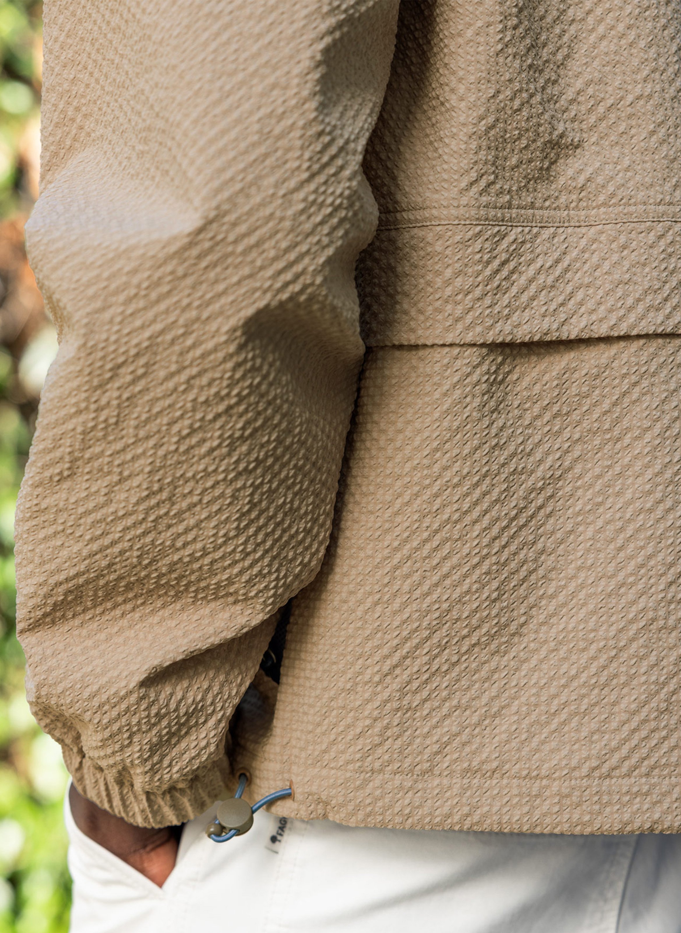 Straight-fit jasje met opstaande kraag FAGUO Beige