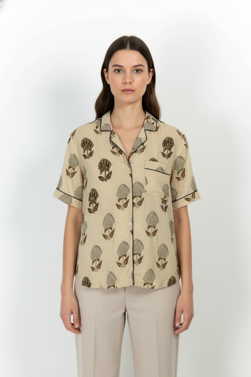 Blouse CHLOE STORA - SECONDE MAIN Beige