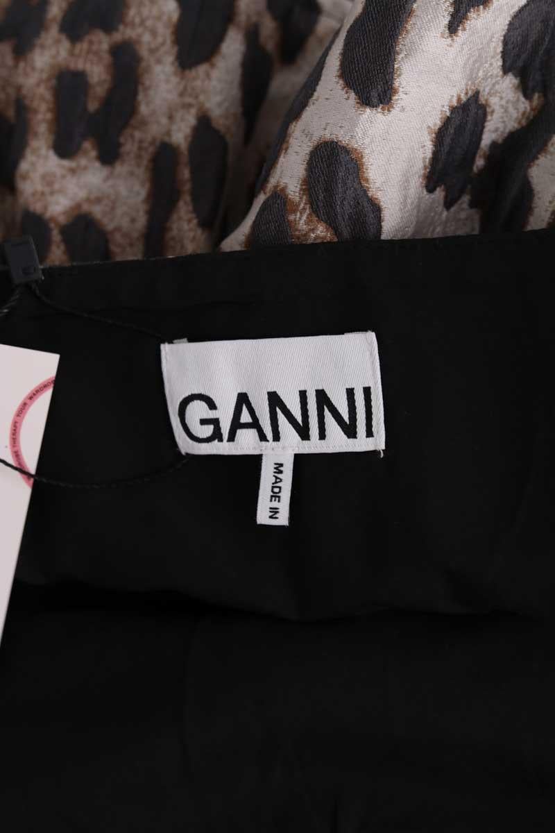 Azawood sleeveless top GANNI - Seconde Main Brown