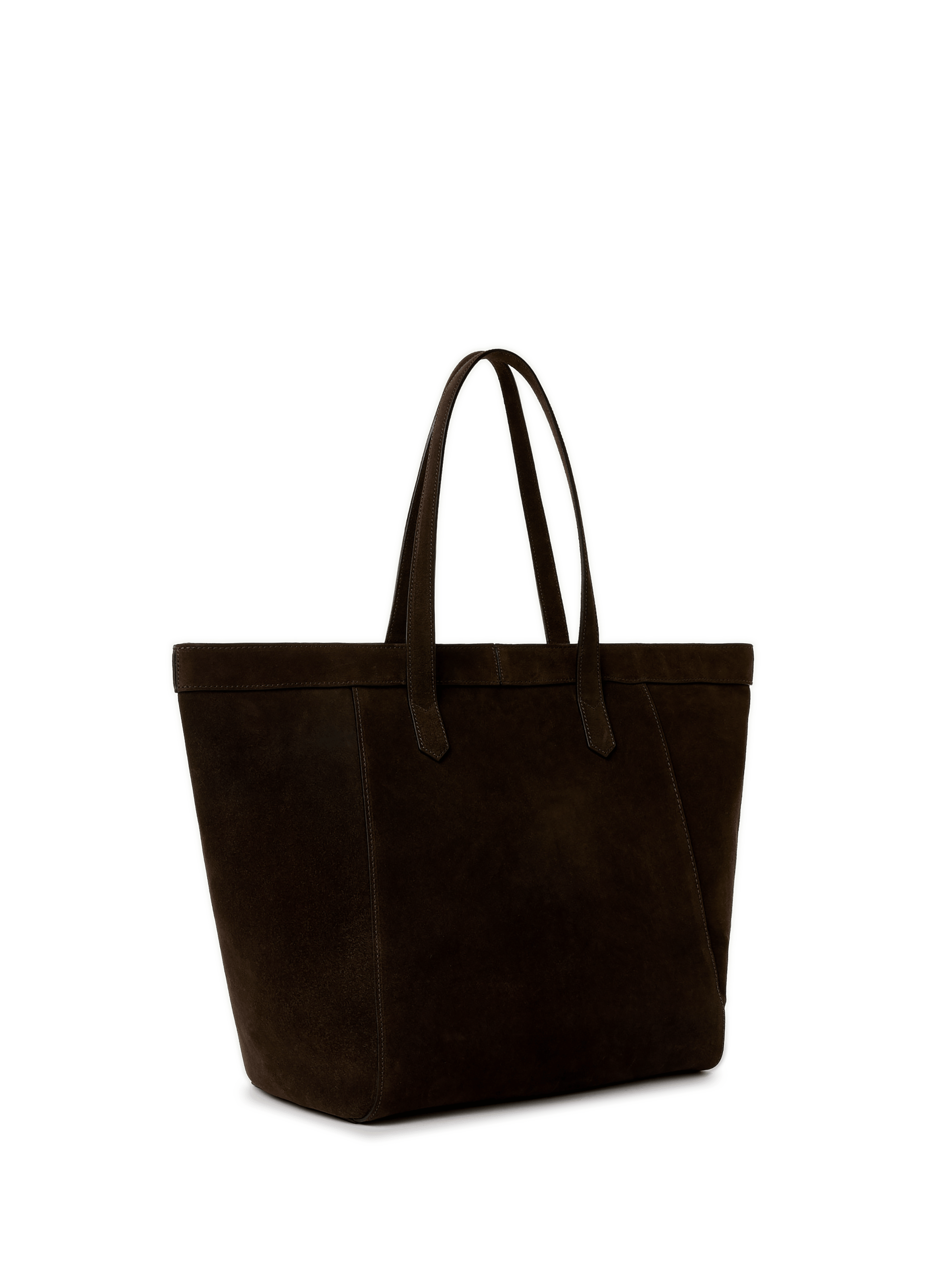 Enzo suede leather tote bag SAISON 1865 Brown