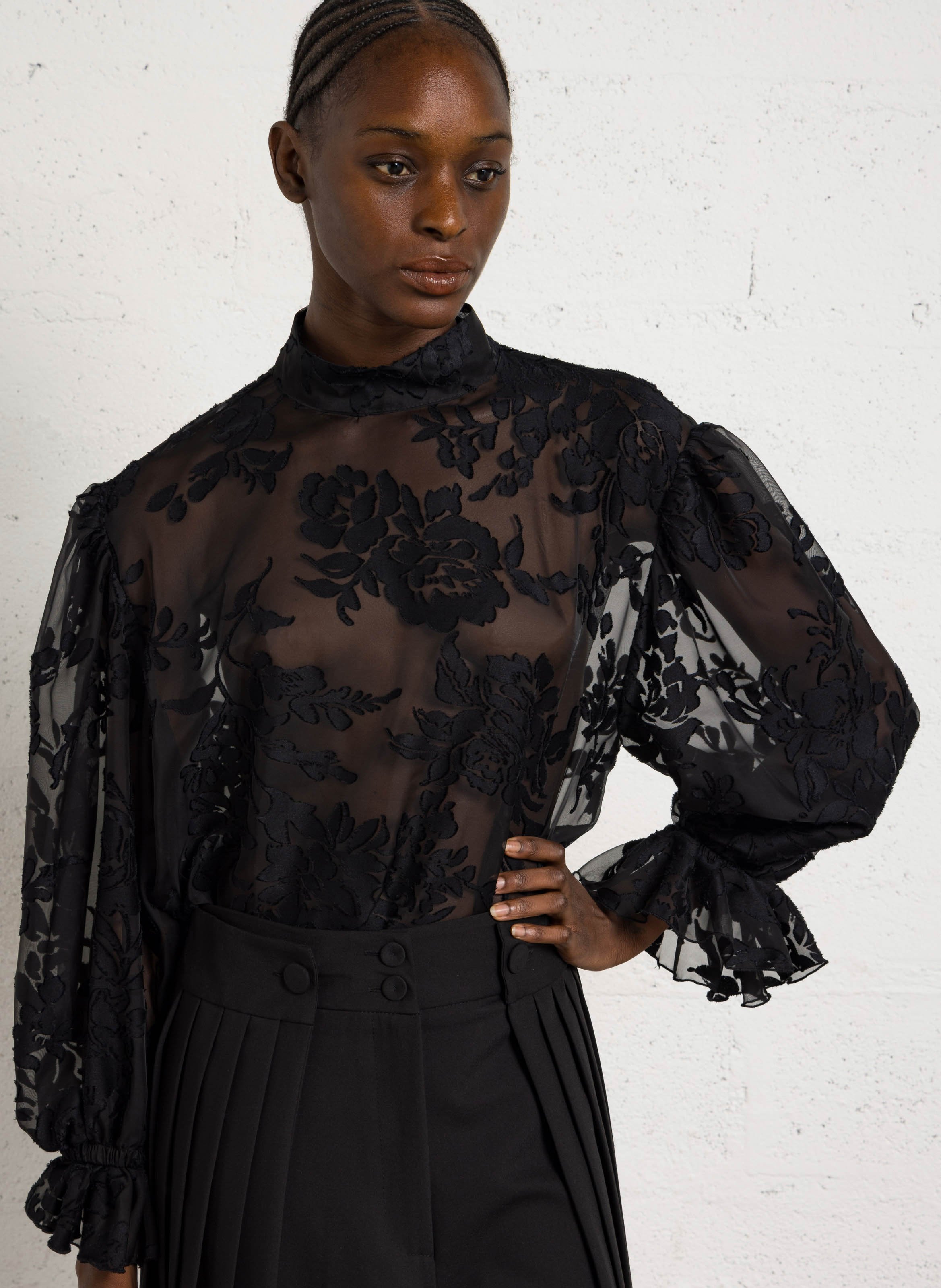 Top ample manches courtes  IMPERIAL Noir
