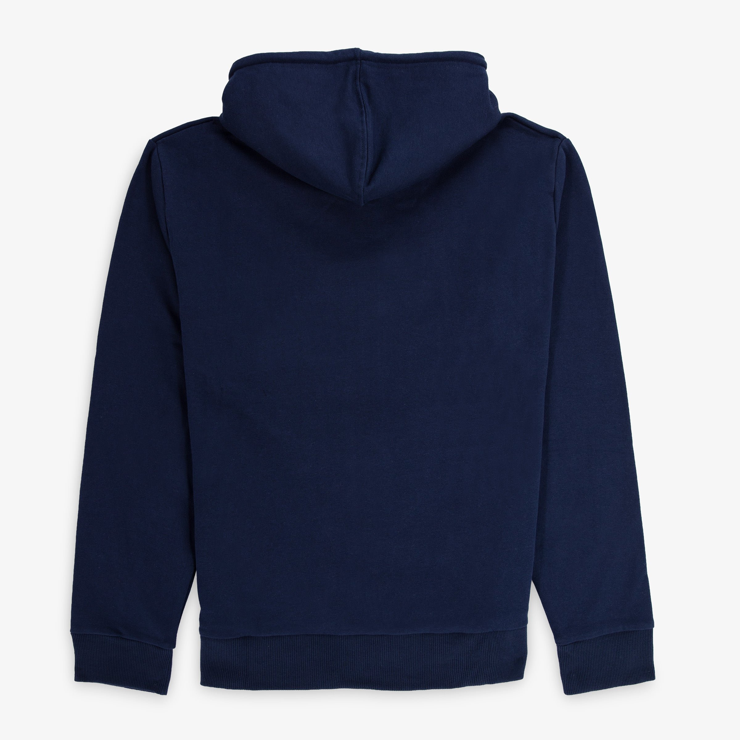 Zip-up hoodie in brushed cotton fleece SERGE BLANCO Blue